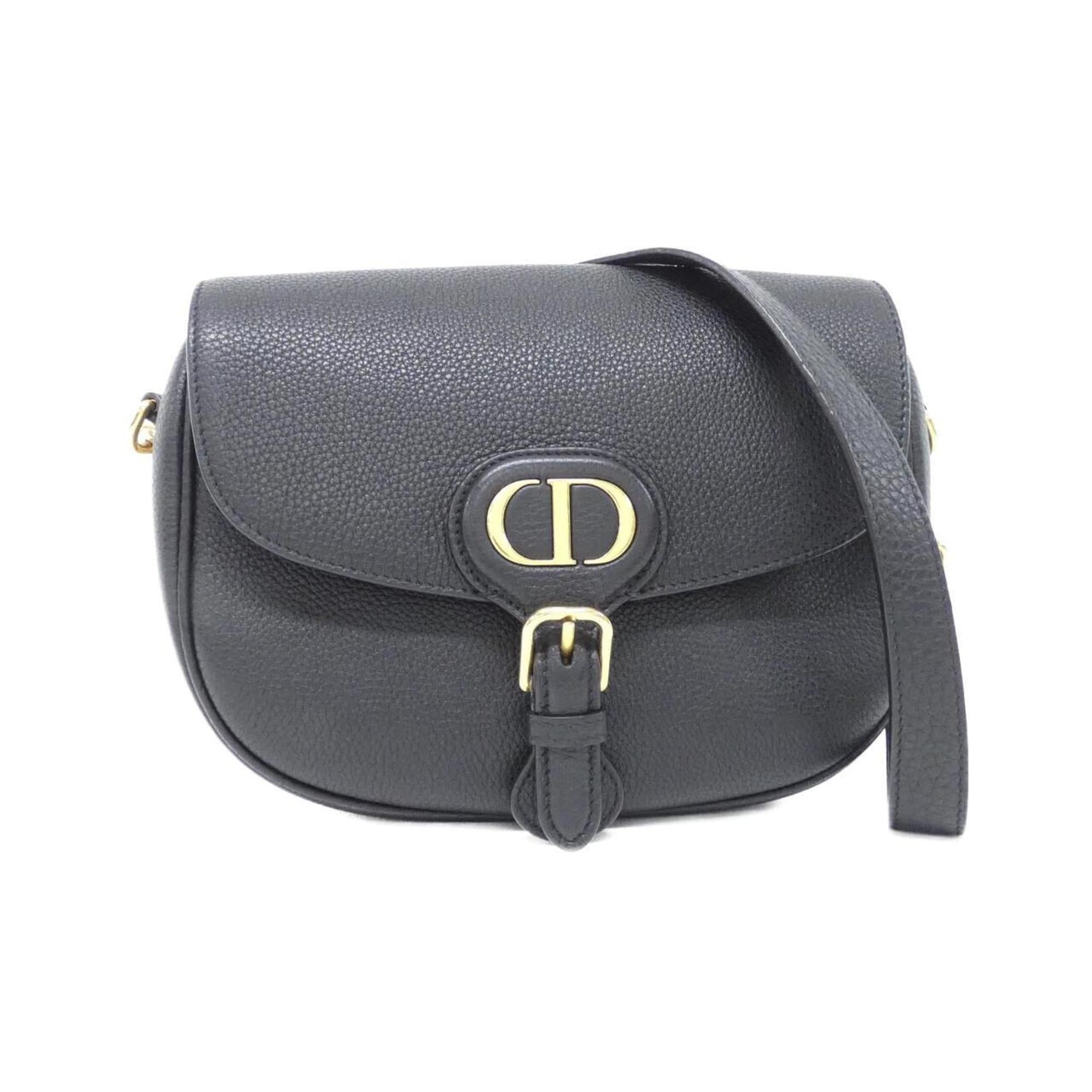 Christian Dior Black Leather Shoulder Bag (Pre-Owned)