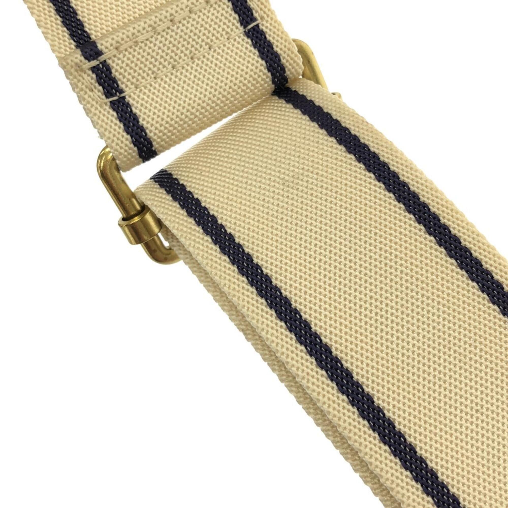 Louis Vuitton Azur Gold White Coated Canvas Shoulder Bag (Pre-Owned)