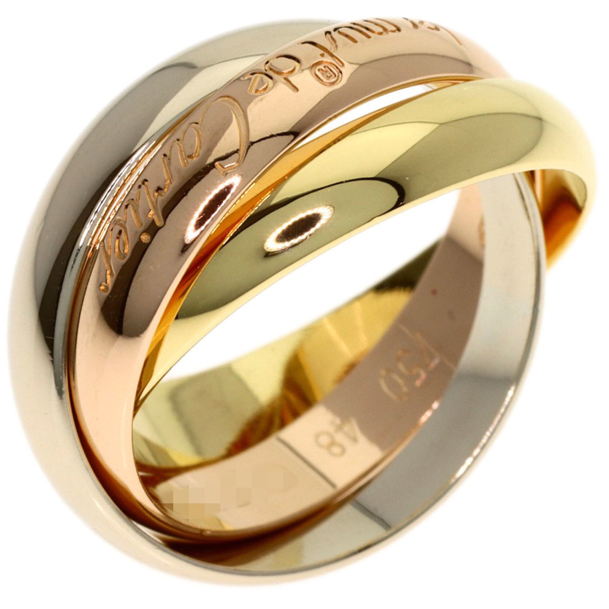 Cartier Yellow Gold (18K) Pink Gold (18K) White Gold (18K) Band Ring (Pre-Owned)