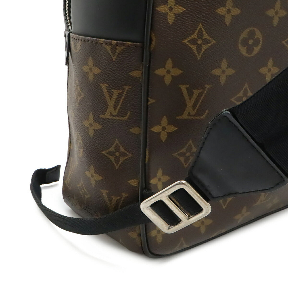 Louis Vuitton Black Brown Monogram Canvas Backpack Shoulder Bag (Pre-Owned)