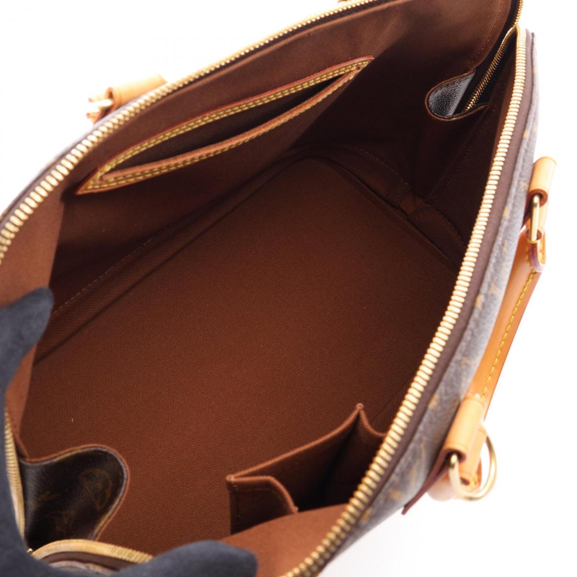 Louis Vuitton Brown Coated Canvas Leather Handbag (Pre-Owned)