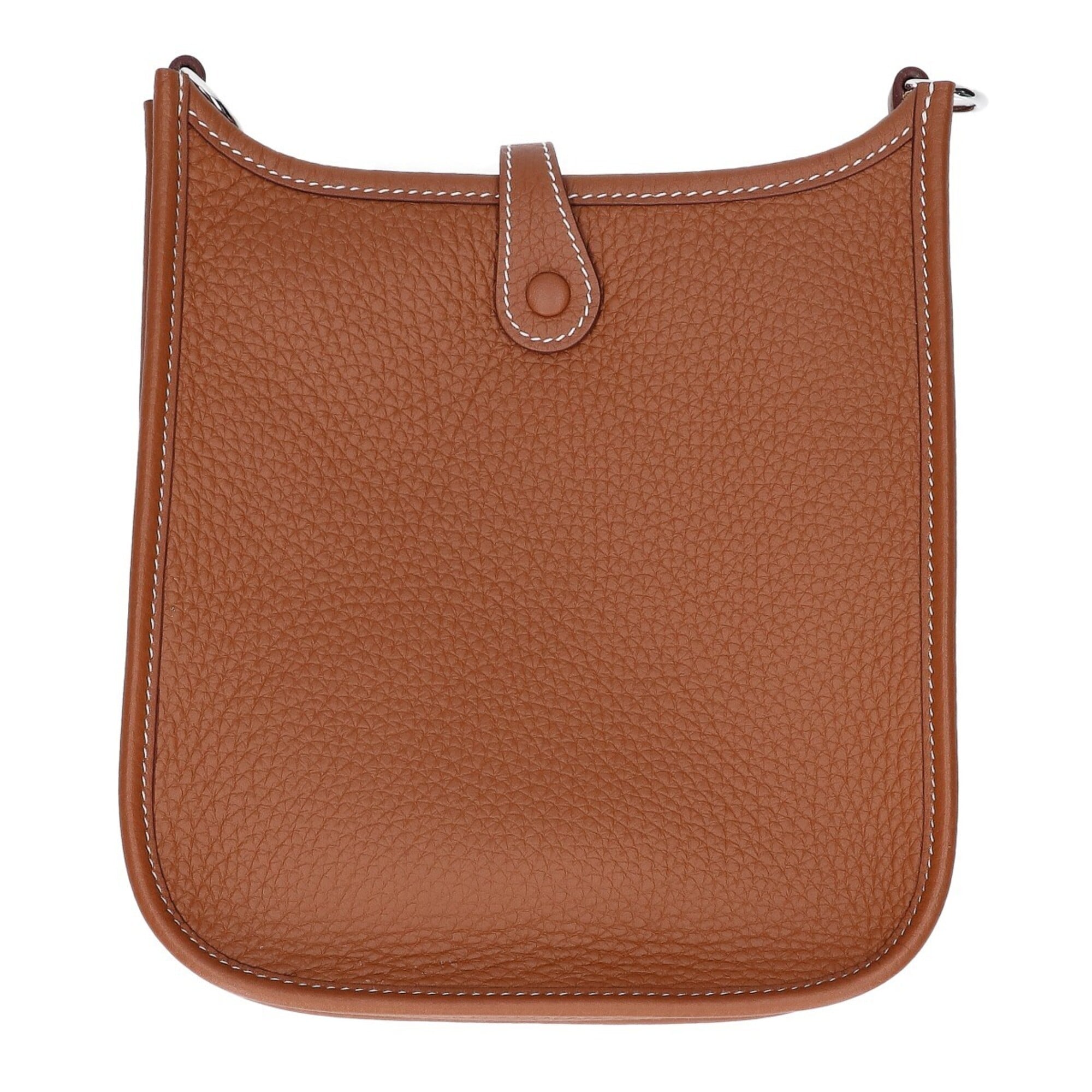 Hermes Gold Taurillon Clemence Leather Shoulder Bag (Pre-Owned)