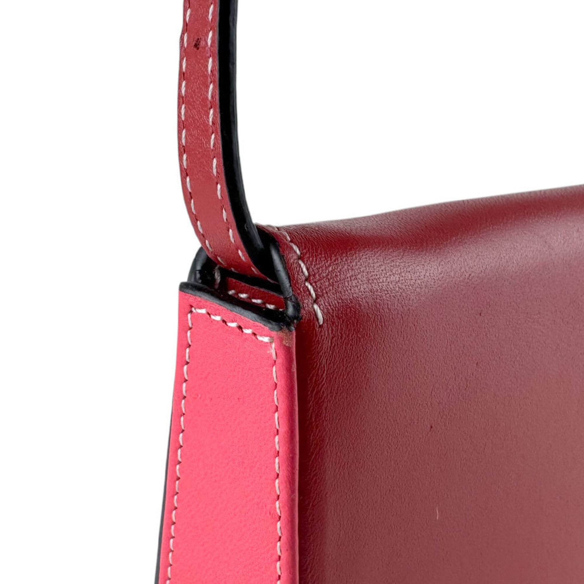 Loewe Red Color Leather Fanny Pack Shoulder Bag (Pre-Owned)