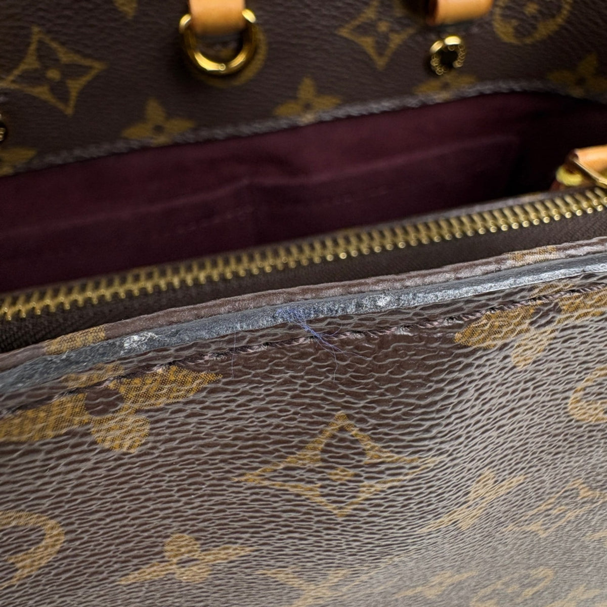 Louis Vuitton Brown Monogram Handbag Shoulder Bag (Pre-Owned)