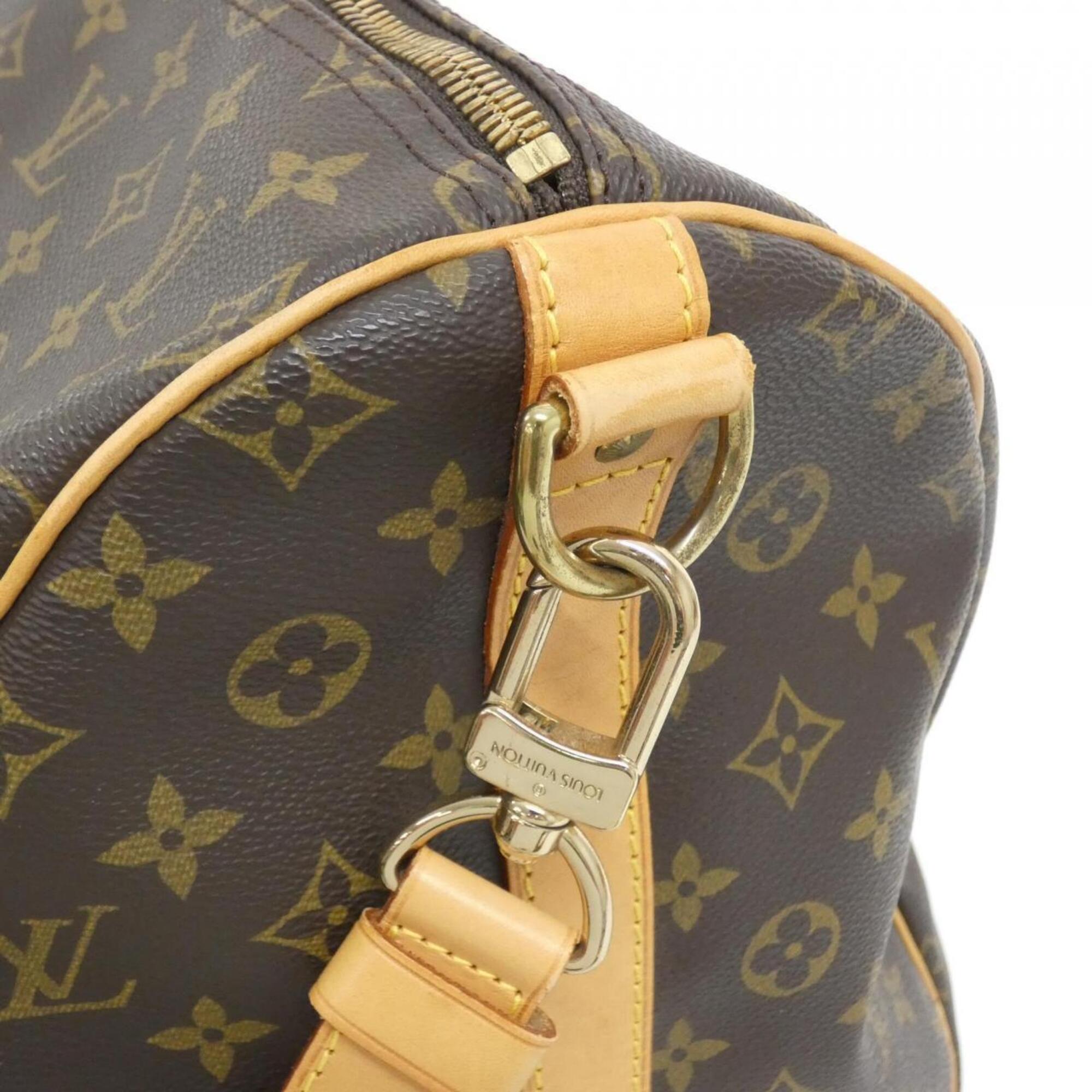 Louis Vuitton Marron Coated Canvas Boston Bag (Pre-Owned)