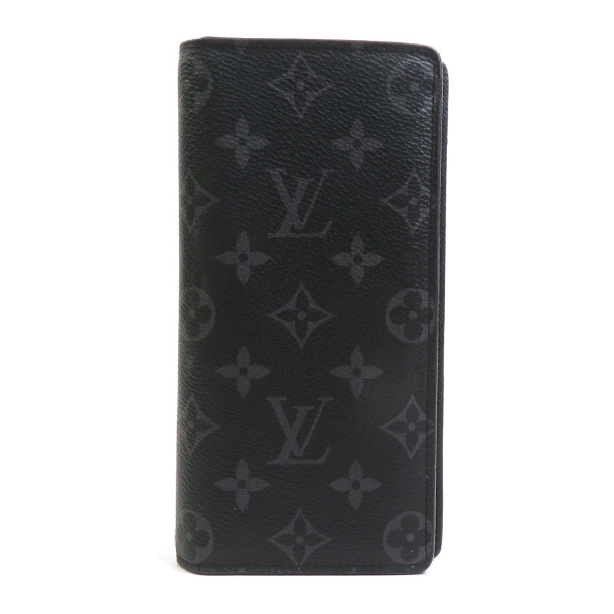 Louis Vuitton Black Monogram Eclipse Monogram Eclipse Long Wallet (Bi-Fold) (Pre-Owned)