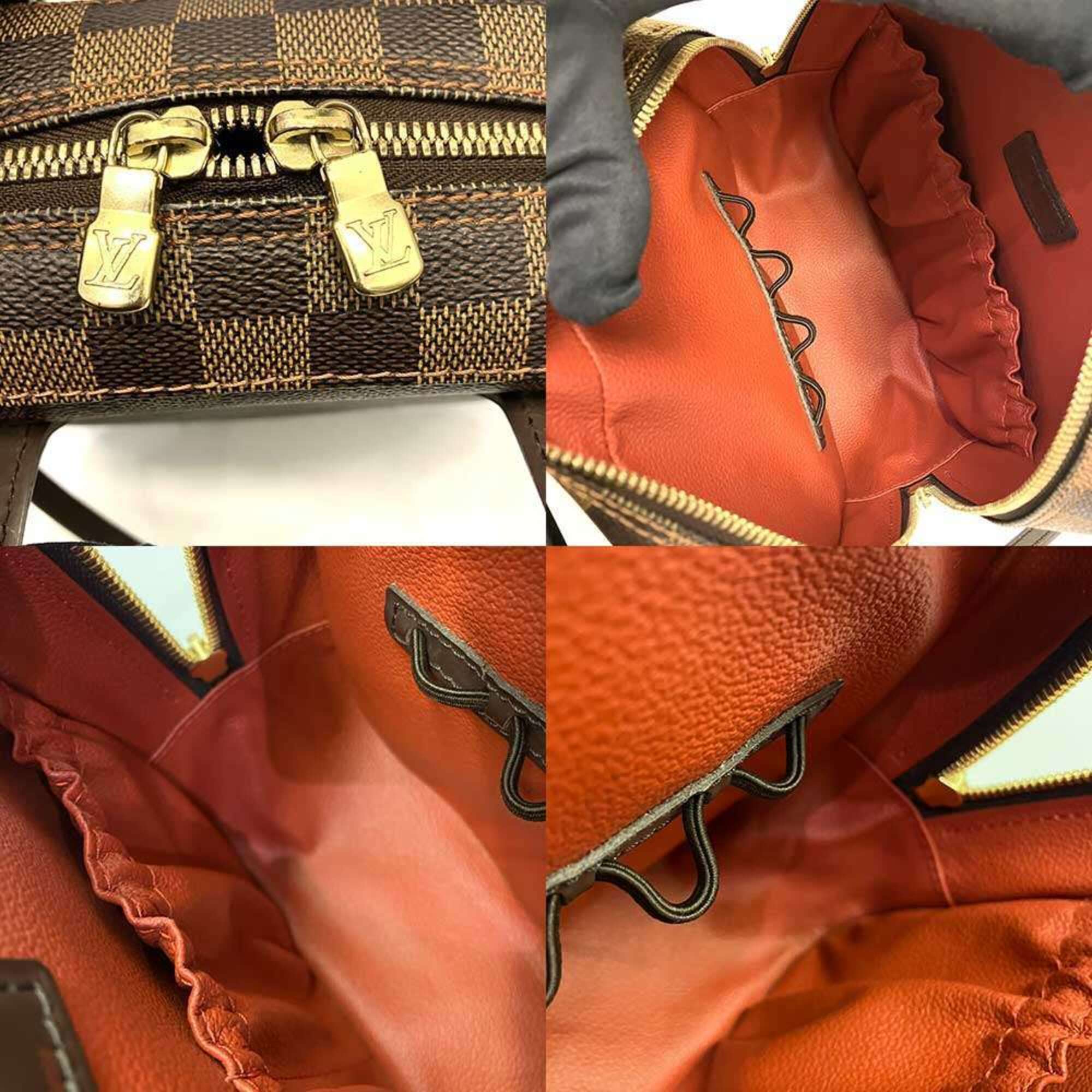 Louis Vuitton Damier Brown Damier Canvas Ebene Canvas Handbag Shoulder Bag (Pre-Owned)