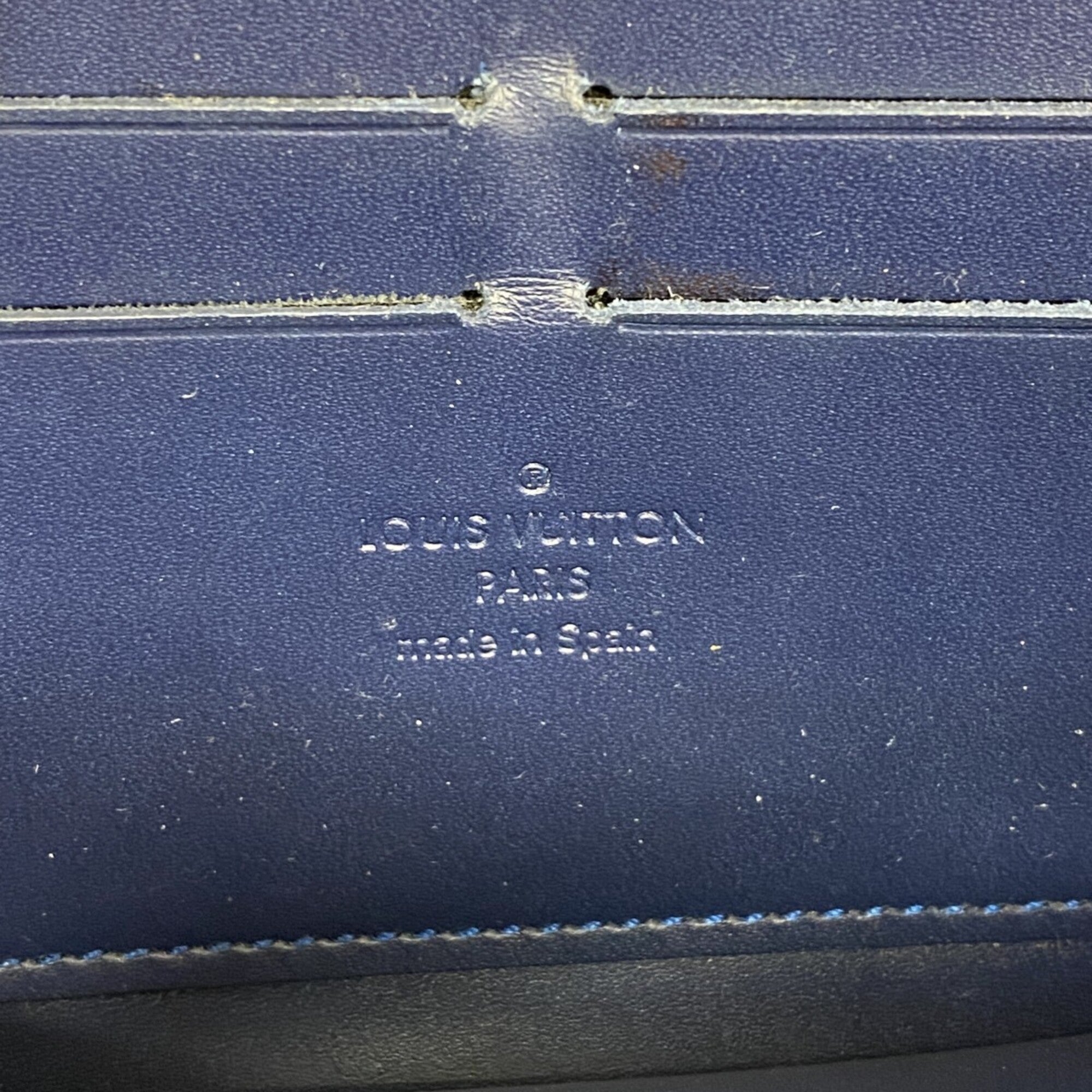 Louis Vuitton Grand Blue Long Wallet (Bi-Fold) (Pre-Owned)