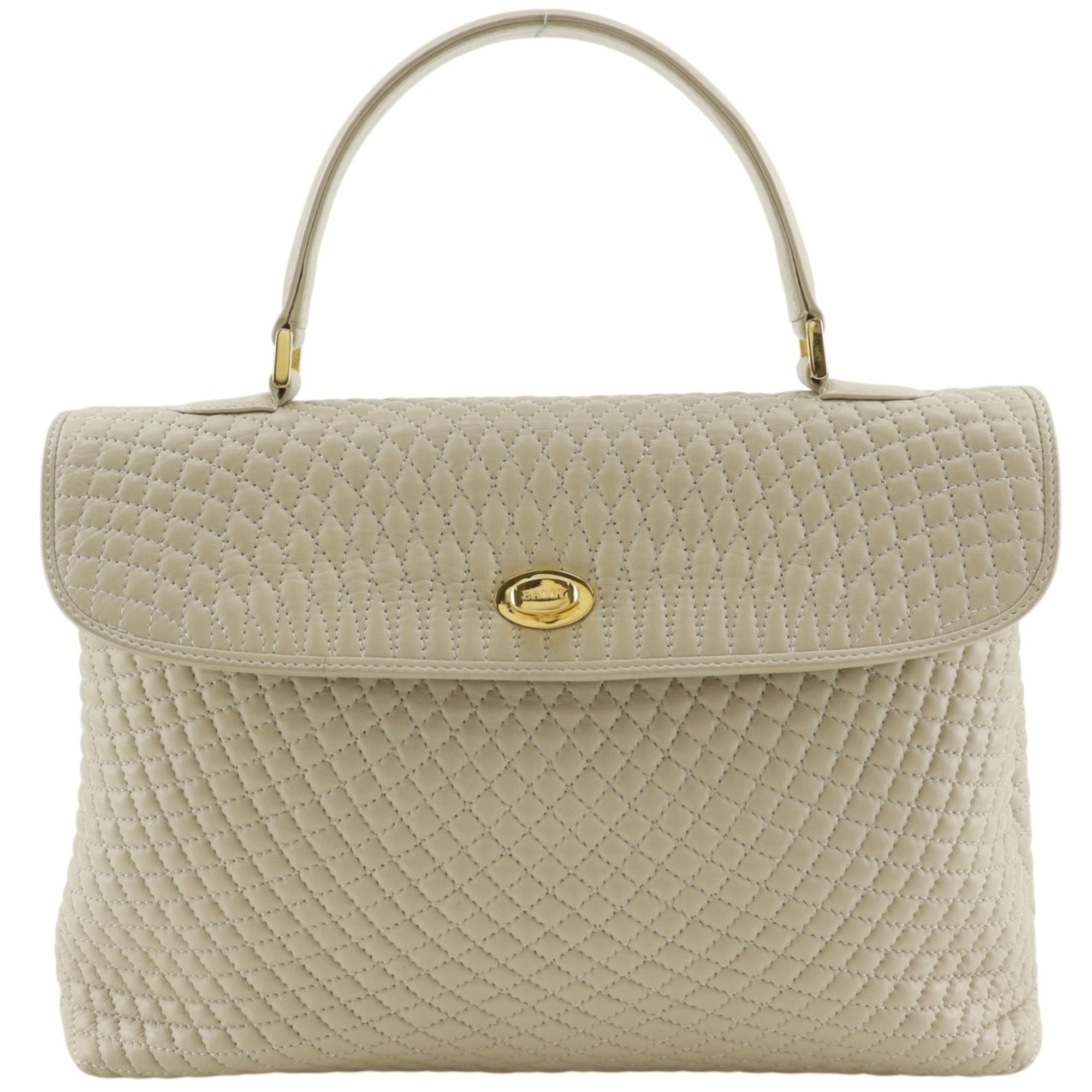 Bally Beige Leather Handbag (Pre-Owned)
