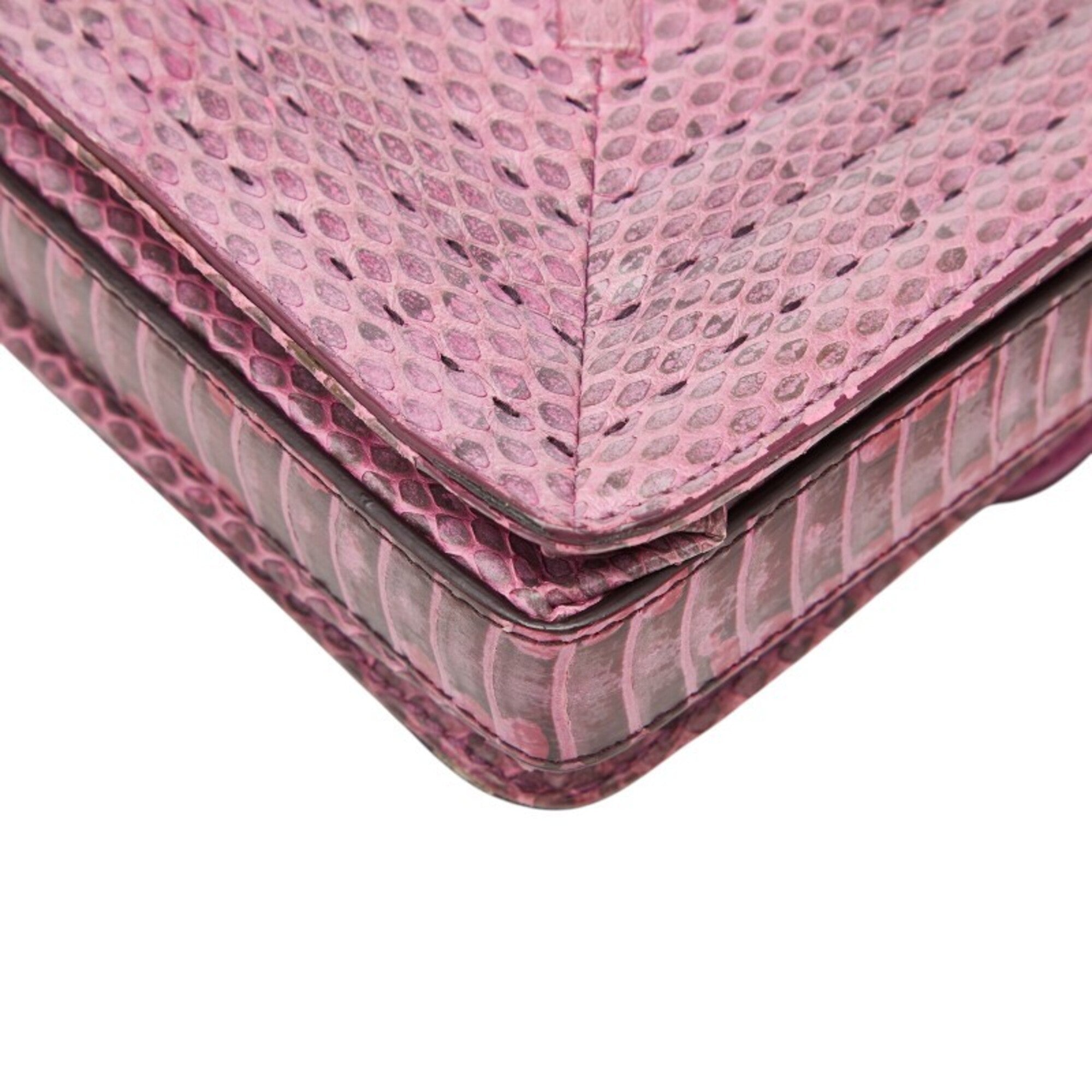 Bottega Veneta Pink Leather Shoulder Bag (Pre-Owned)