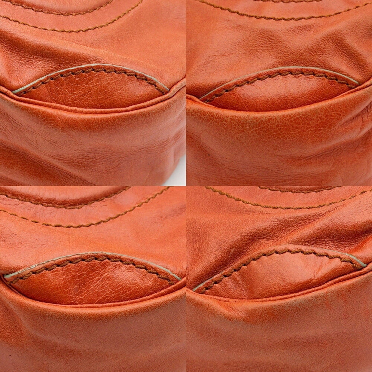 Chloé Orange Leather Shoulder Bag (Pre-Owned)