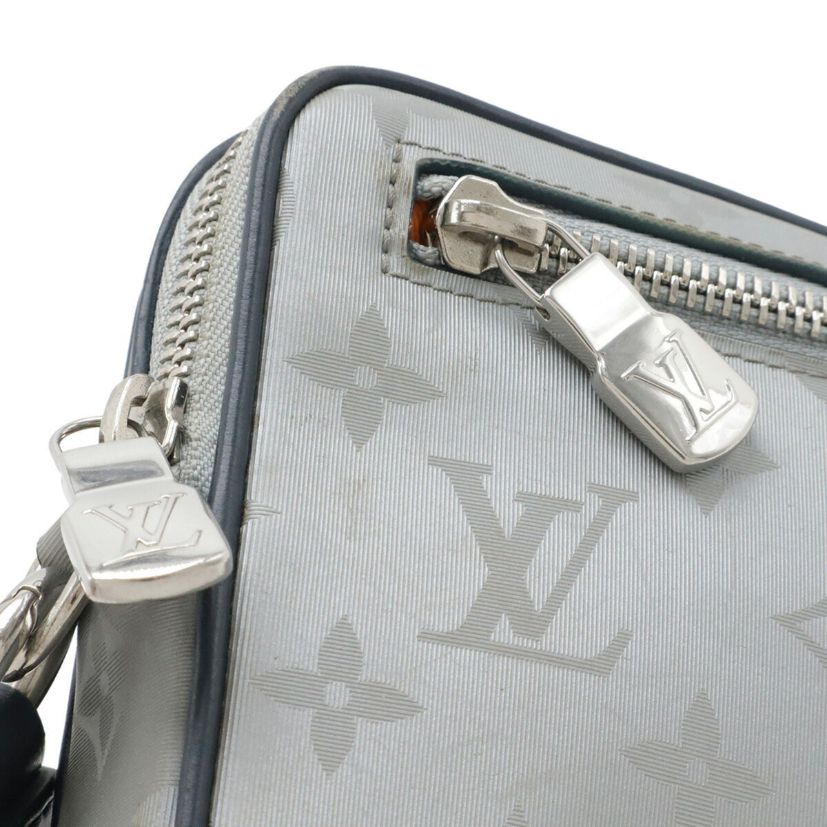 Louis Vuitton Monogram Navy Silver Monogram Clutch Bag (Pre-Owned)
