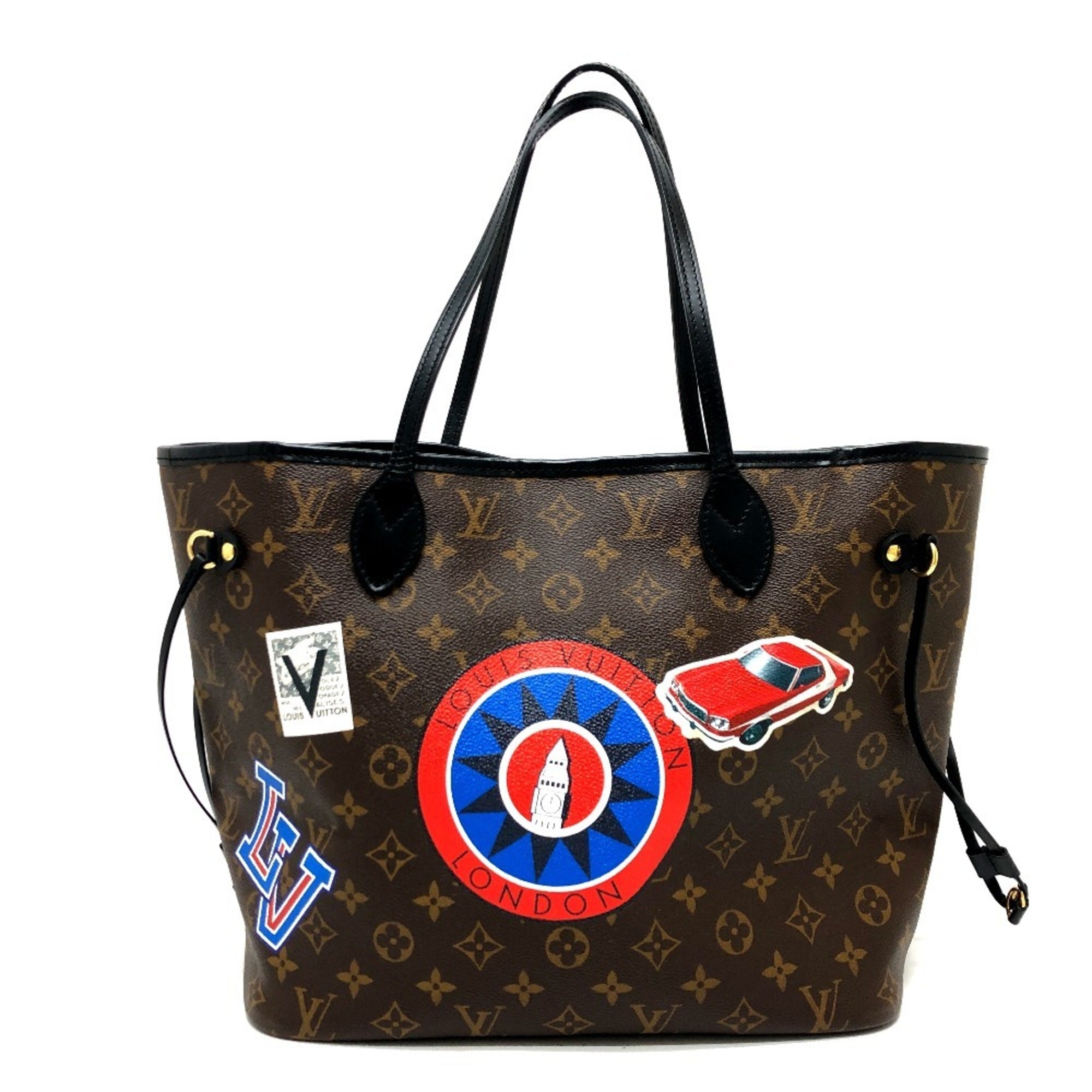Louis Vuitton Brown Monogram Canvas Pouch Tote Bag (Pre-Owned)