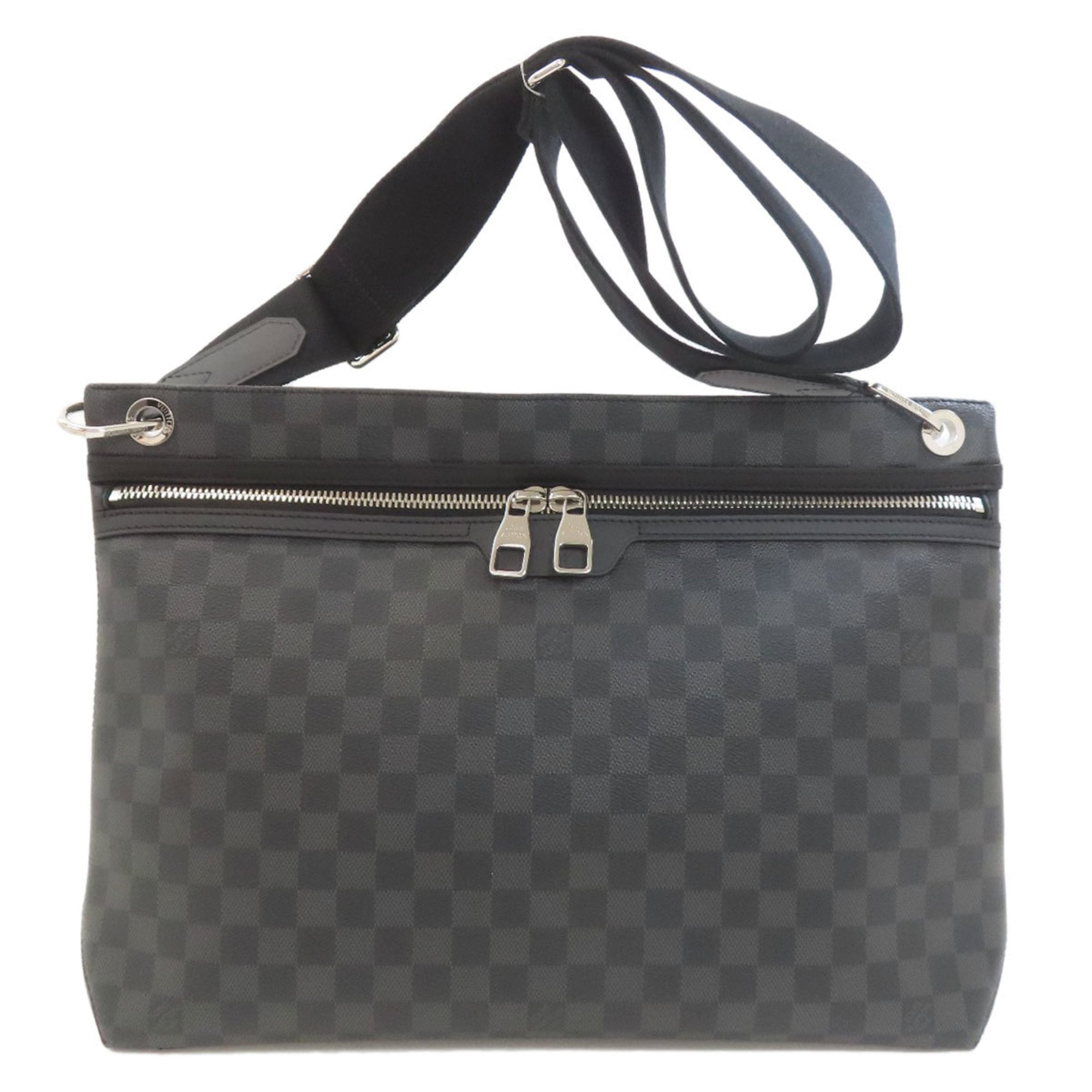 Louis Vuitton Black Damier Canvas Shoulder Bag (Pre-Owned)