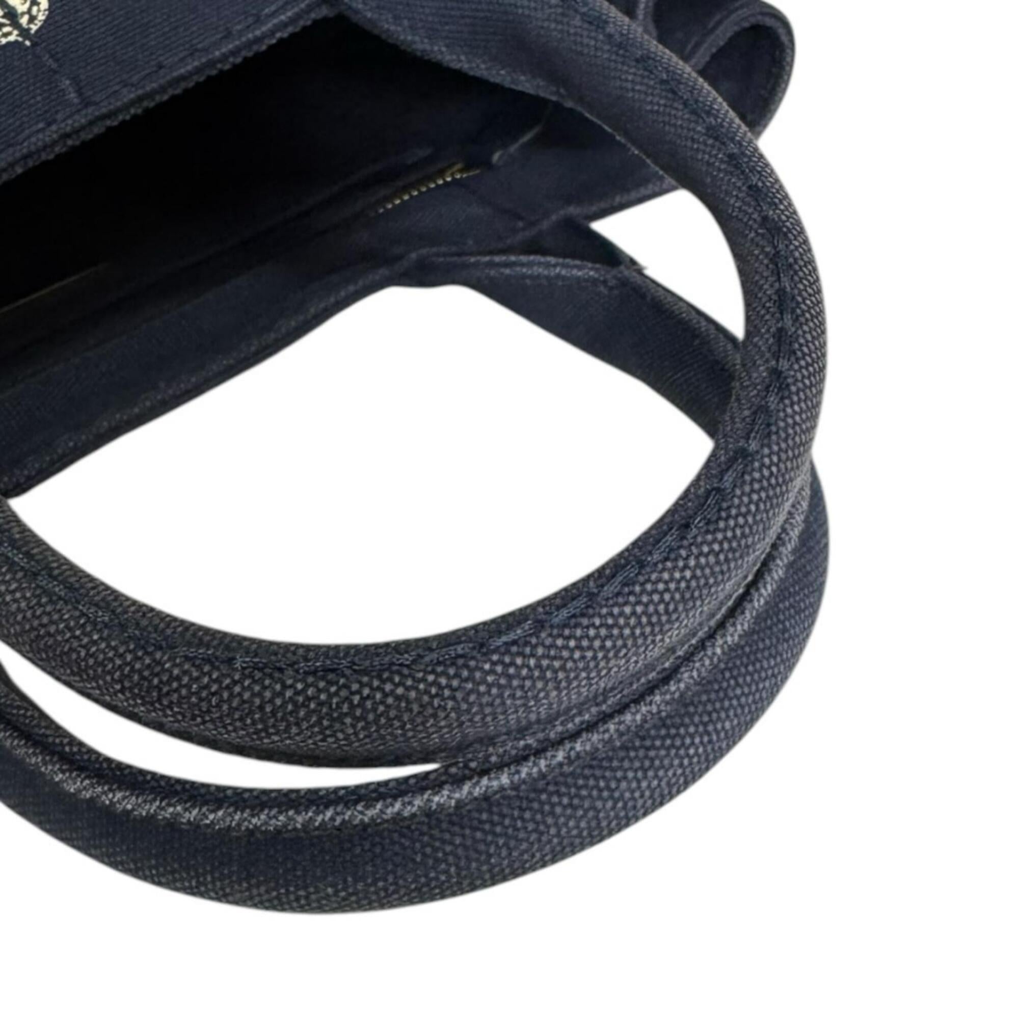 Prada Navy Canvas Shoulder Bag (Pre-Owned)