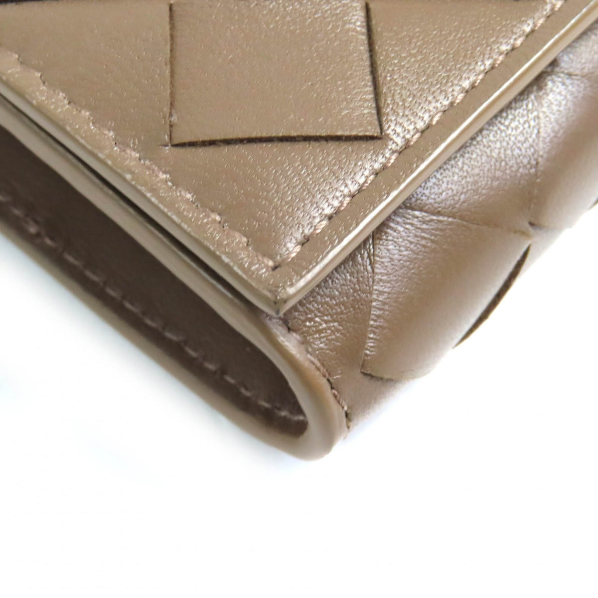 Bottega Veneta Brown Leather Long Wallet (Bi-Fold) (Pre-Owned)