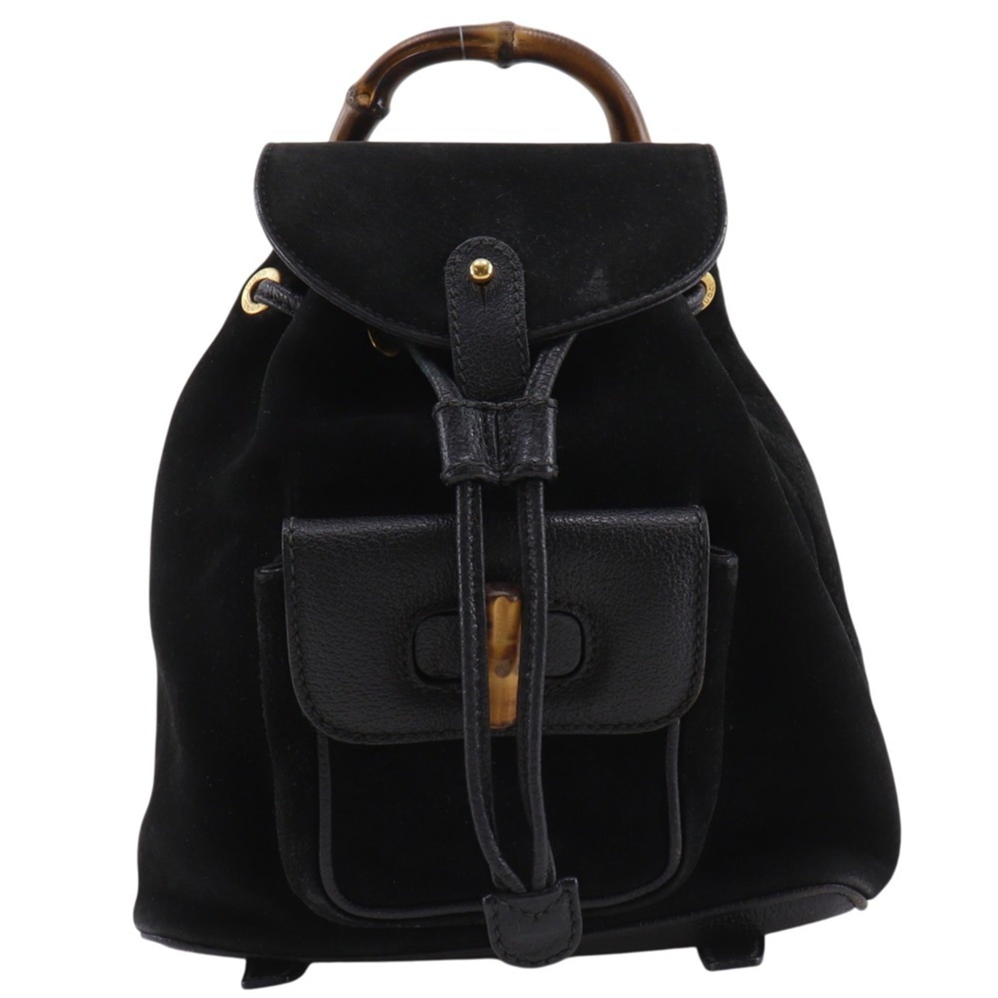 Gucci Black Suede Backpack (Pre-Owned)