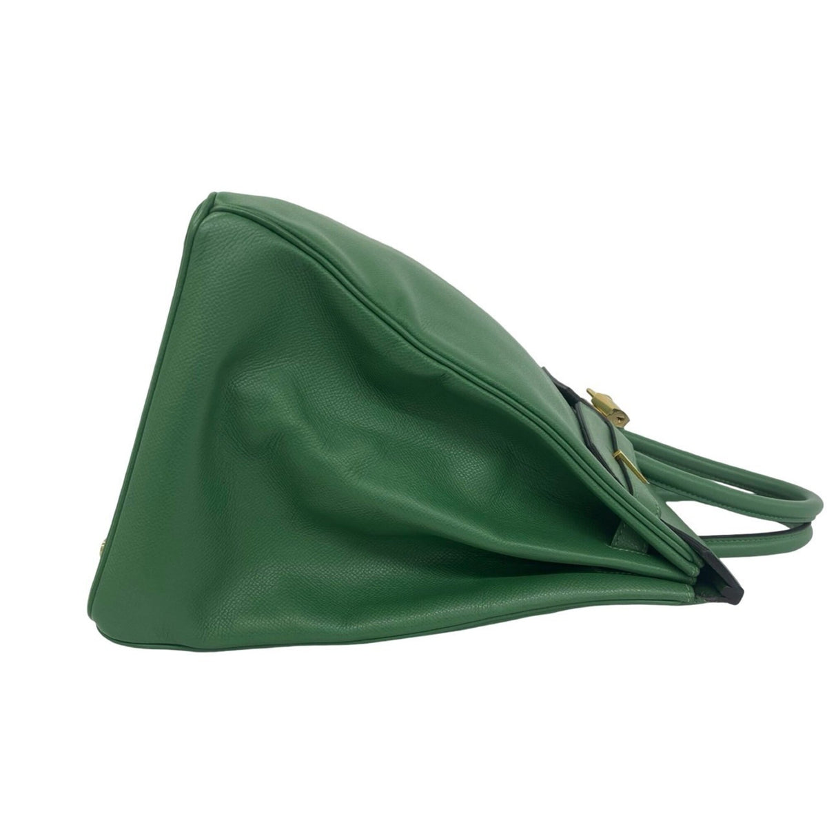 Hermes Green Courchevel Leather Handbag Tote Bag (Pre-Owned)
