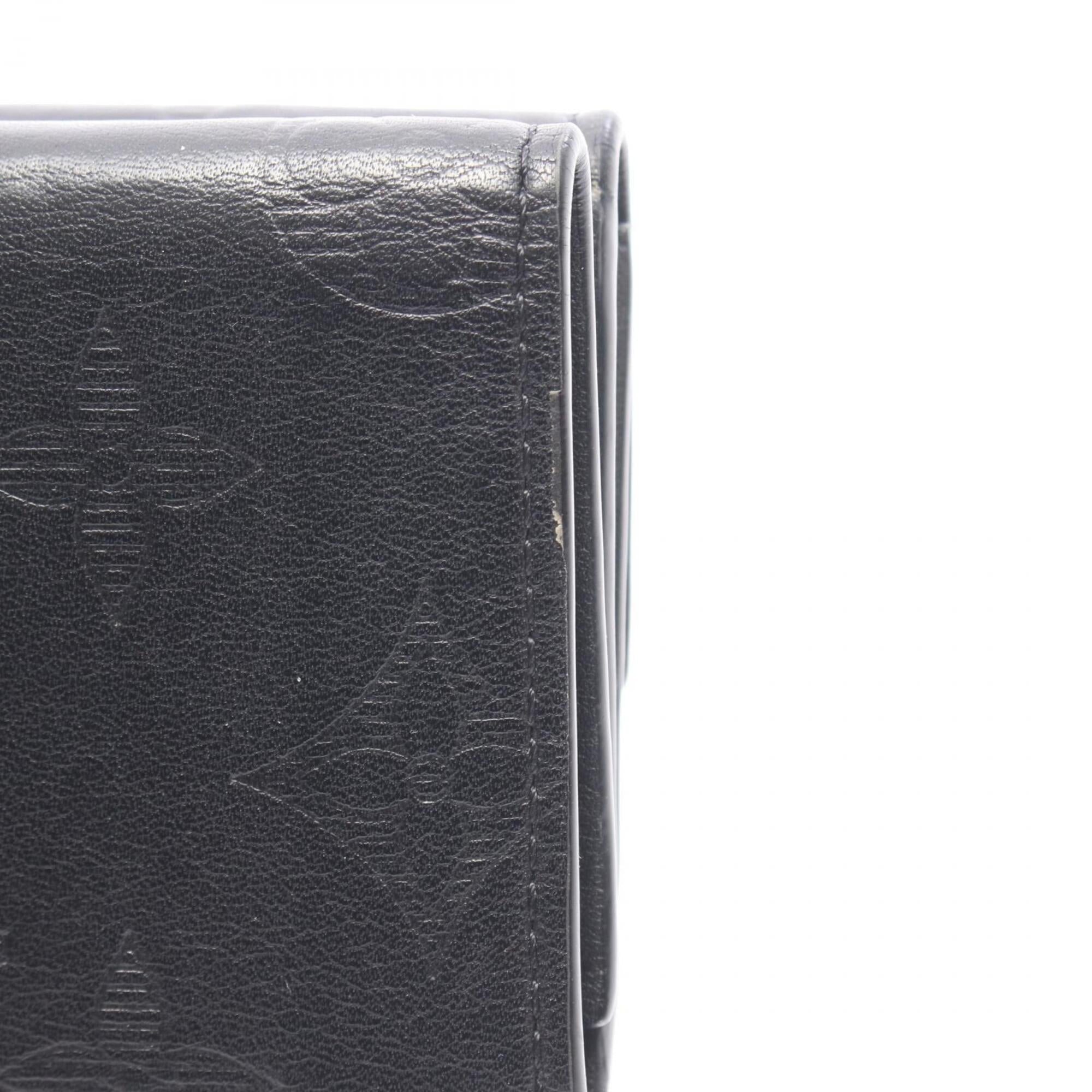 Louis Vuitton Black Monogram Shadow Wallet (Tri-Fold) (Pre-Owned)