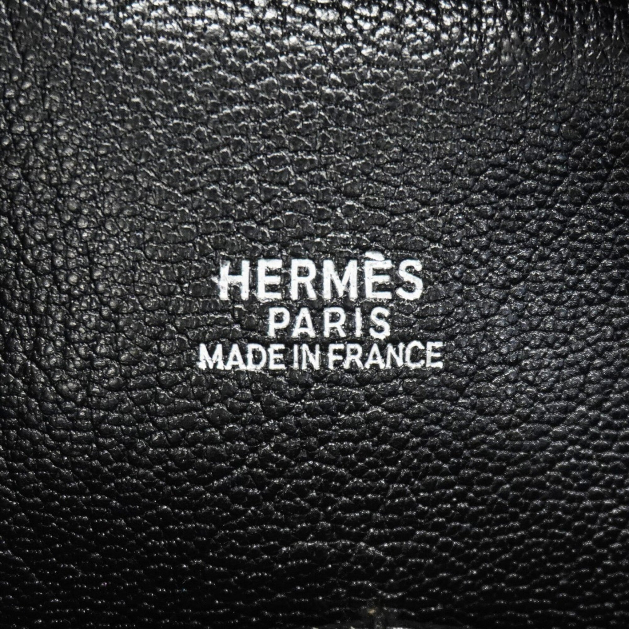 Hermes Black Box Calf Leather Handbag (Pre-Owned)