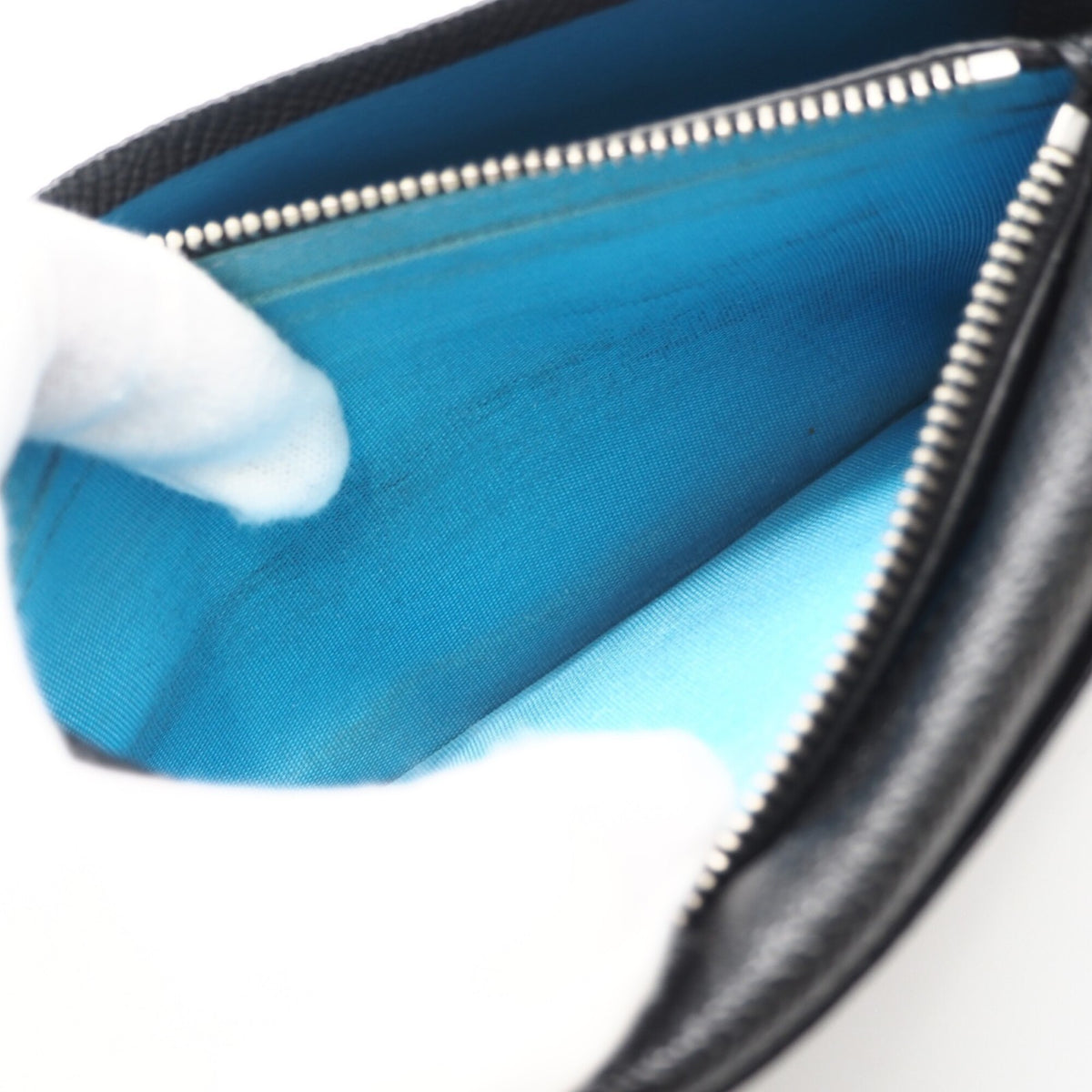 Bvlgari Bvlgari Bvlgari Black Blue Long Wallet (Bi-Fold) (Pre-Owned)
