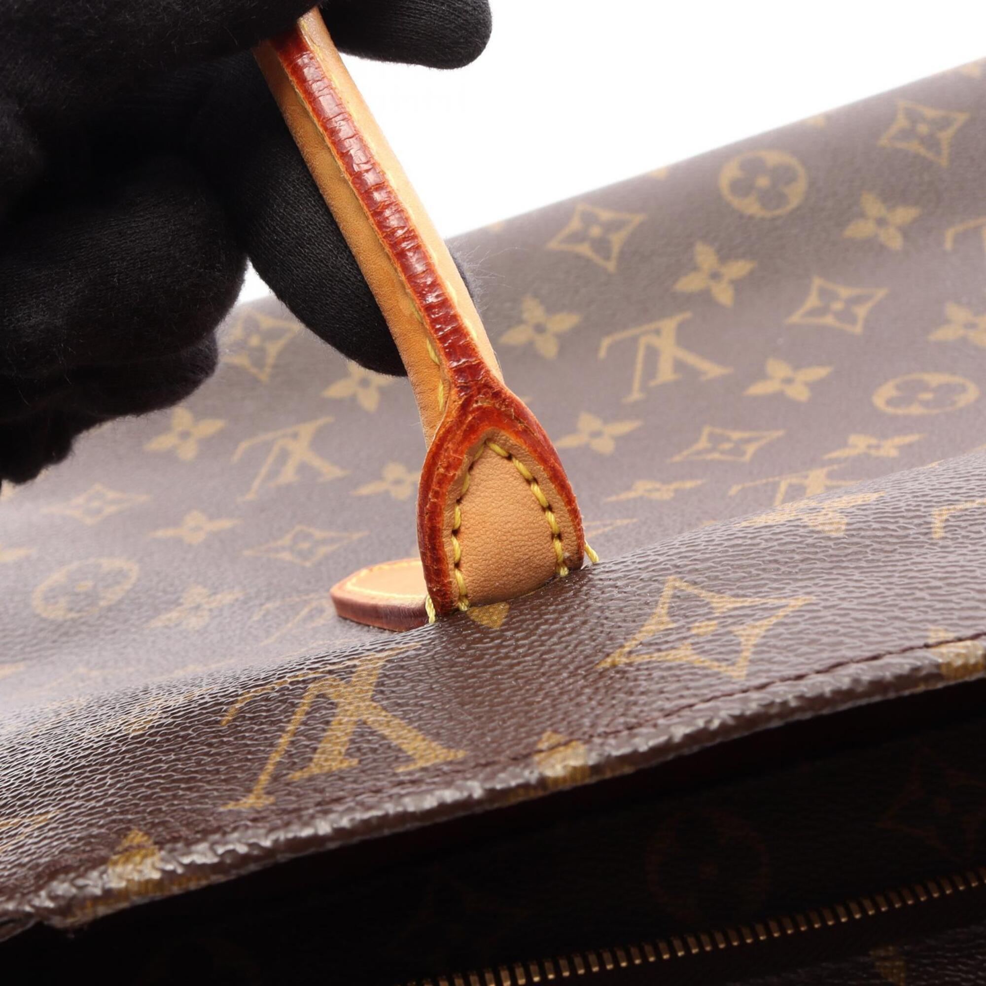 Louis Vuitton Brown Pvc Leather Handbag Tote Bag (Pre-Owned)