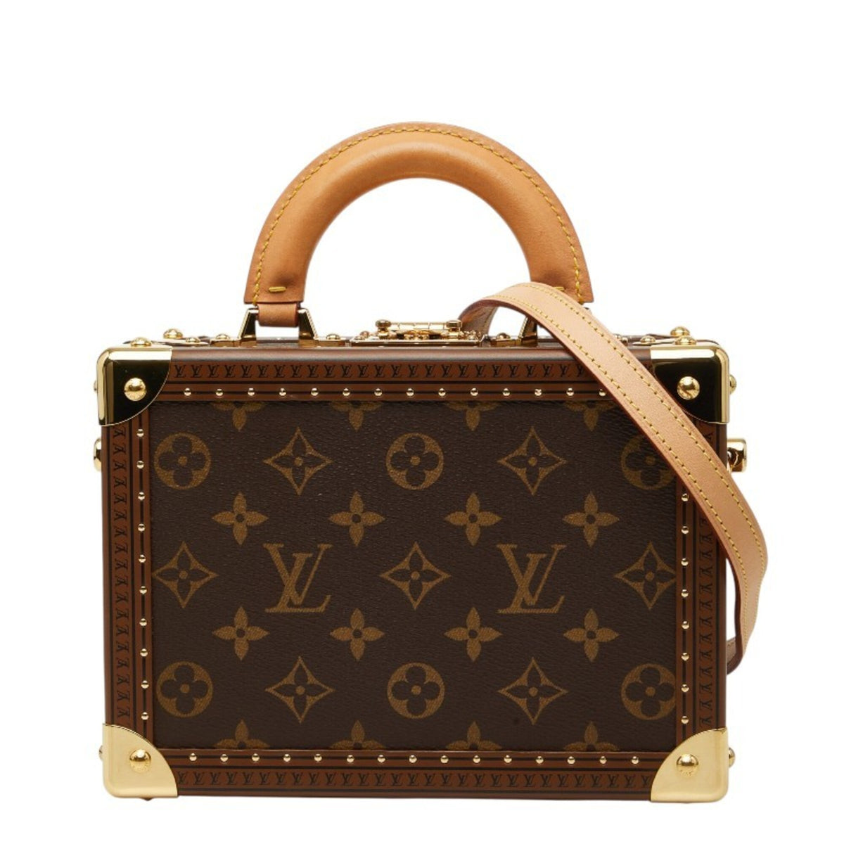 Louis Vuitton Brown Pvc Leather Handbag Shoulder Bag (Pre-Owned)
