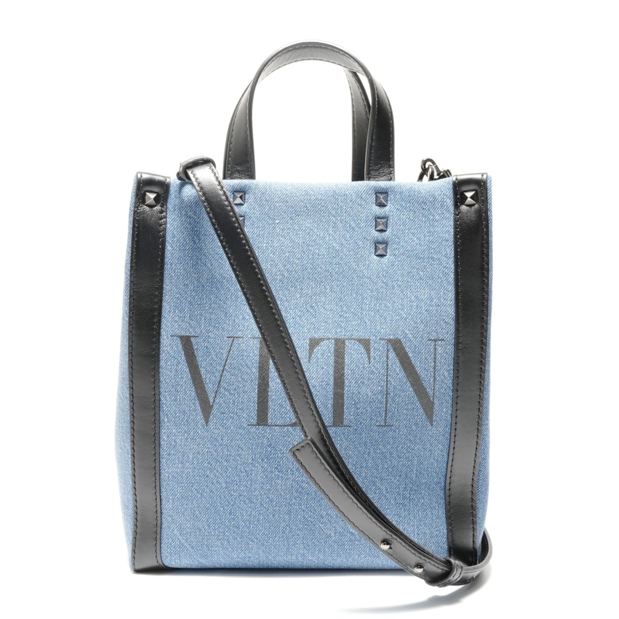 Valentino Navy Denim Handbag (Pre-Owned)
