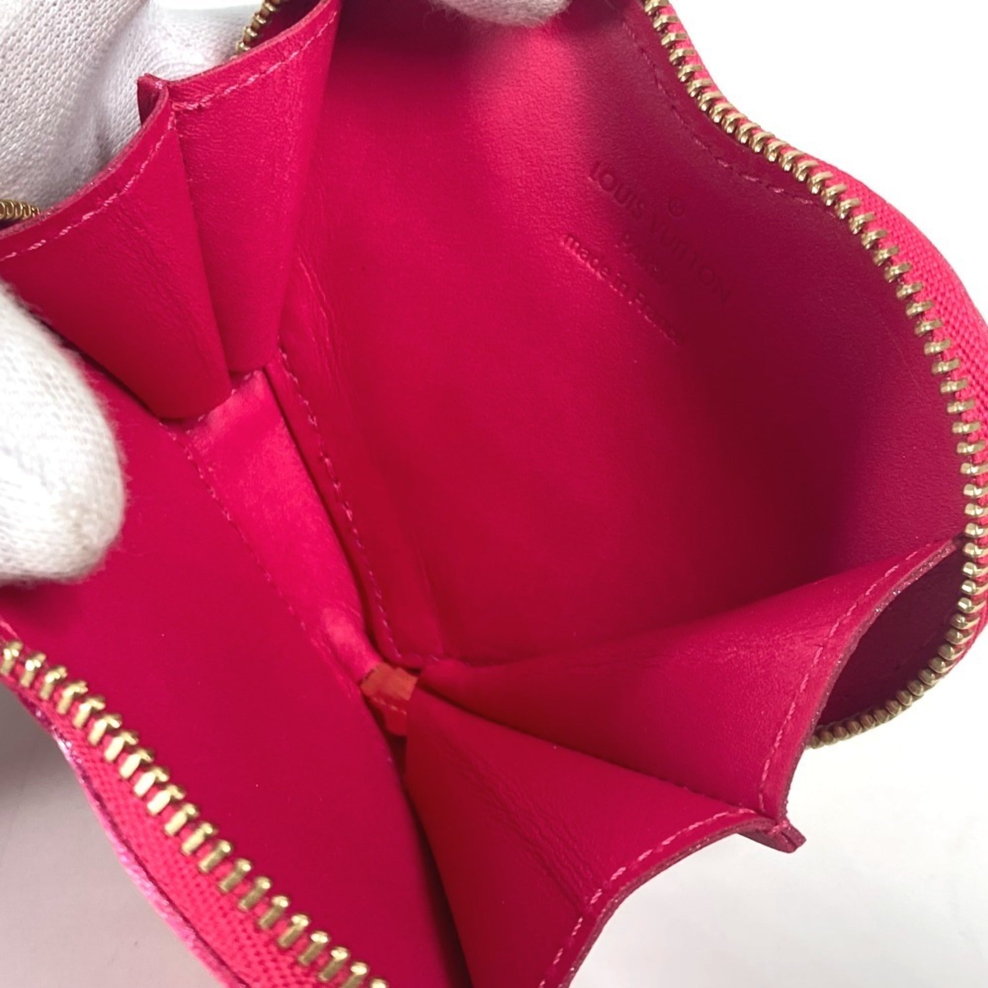 Louis Vuitton Pink Rose Pop Monogram Vernis Coin Purse/Coin Case (Pre-Owned)