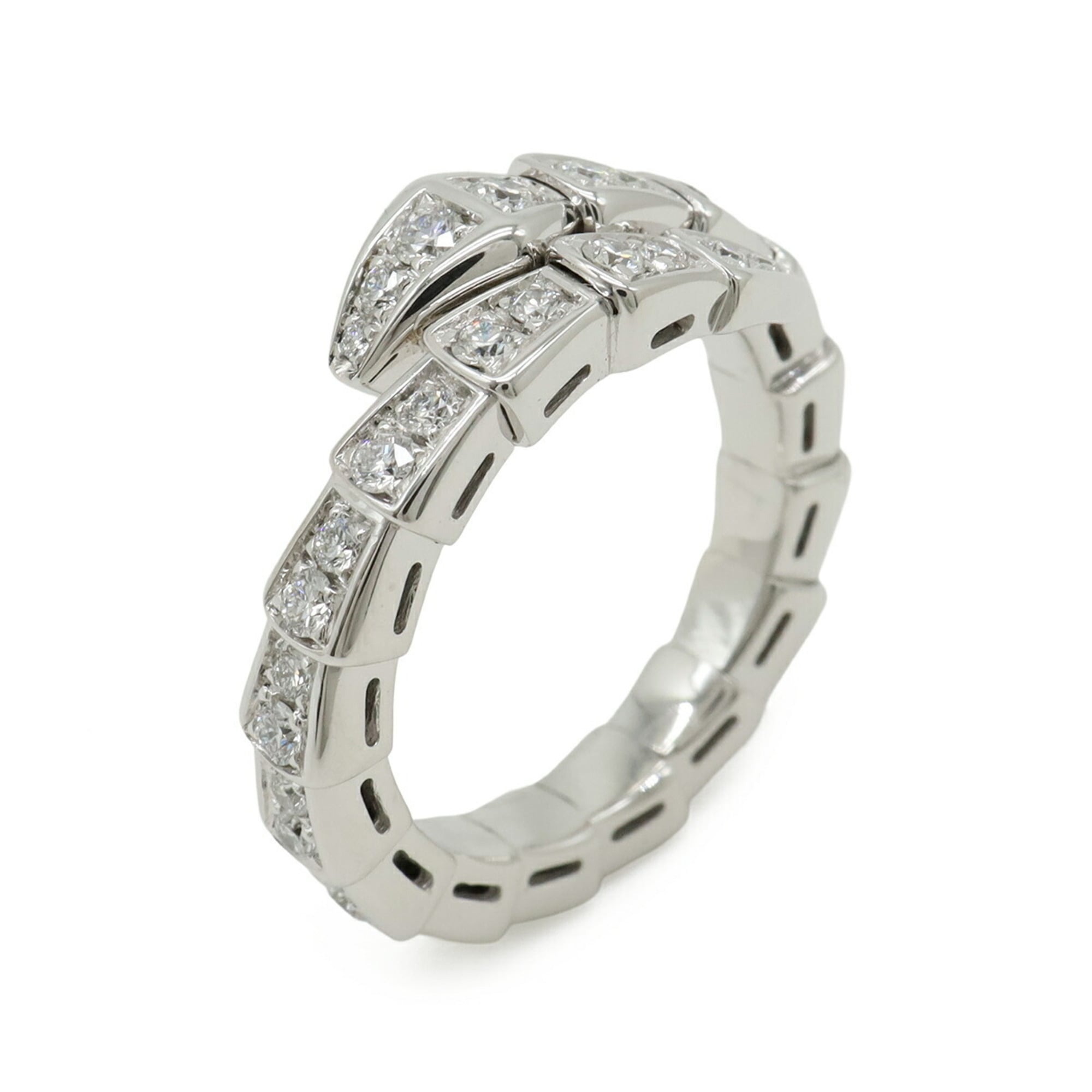 Bvlgari Serpenti White White Gold (18K) Band Ring (Pre-Owned)