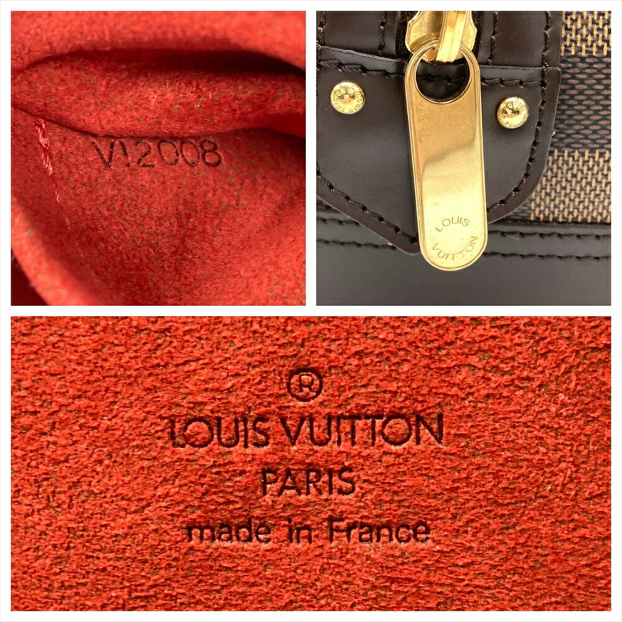 Louis Vuitton Brown Damier Canvas Ebene Damier Canvas Handbag (Pre-Owned)