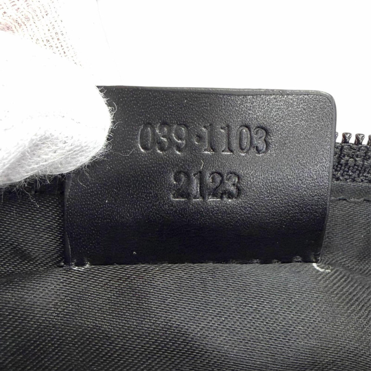 Gucci Dark Brown Gg Canvas Leather Pouch (Pre-Owned)