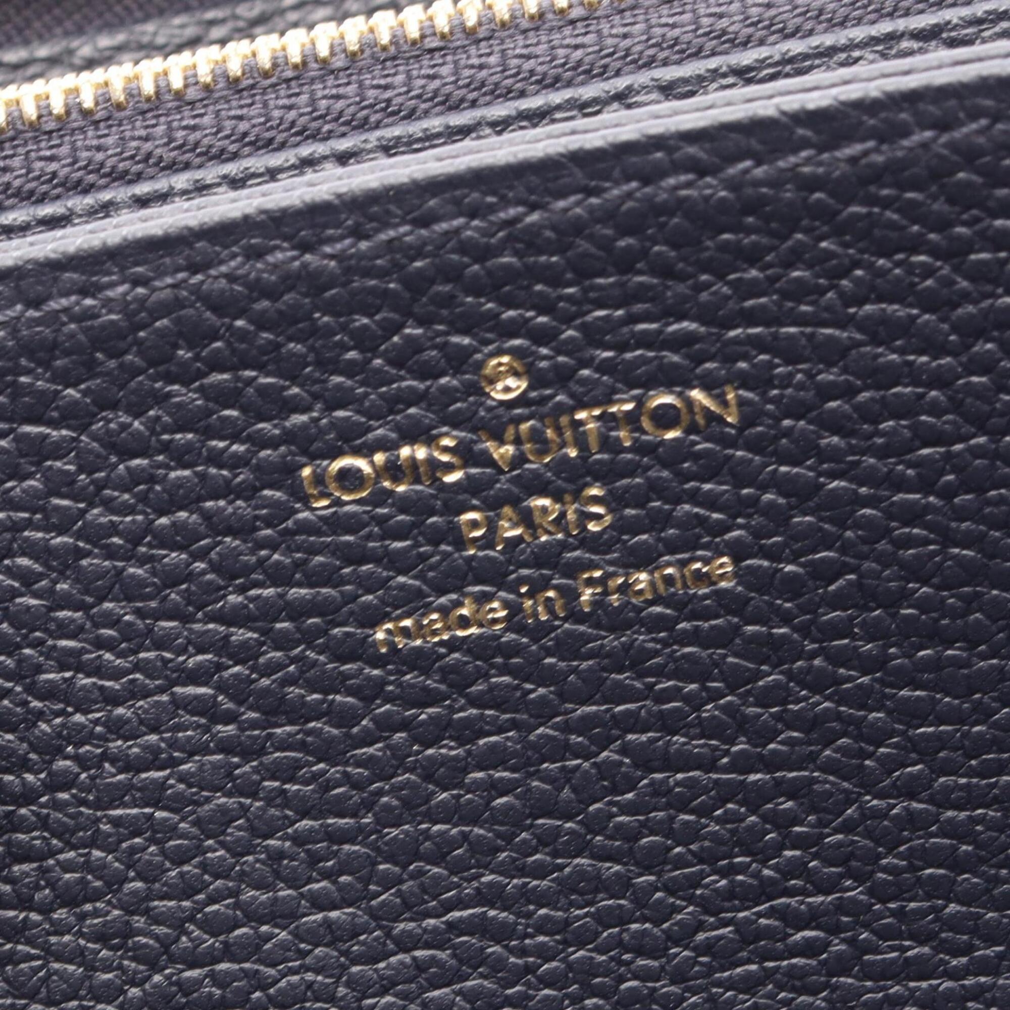 Louis Vuitton Marine Rouge Navy Red Color Monogram Empreinte Leather Long Wallet (Bi-Fold) (Pre-Owned)