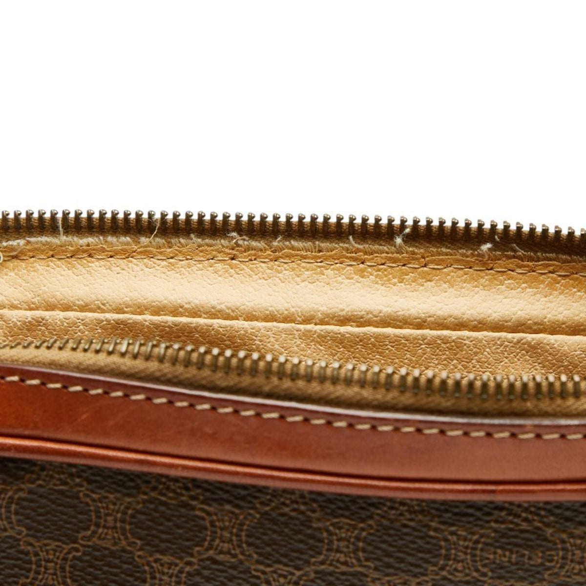 Celine Brown Pvc Clutch Bag (Pre-Owned)