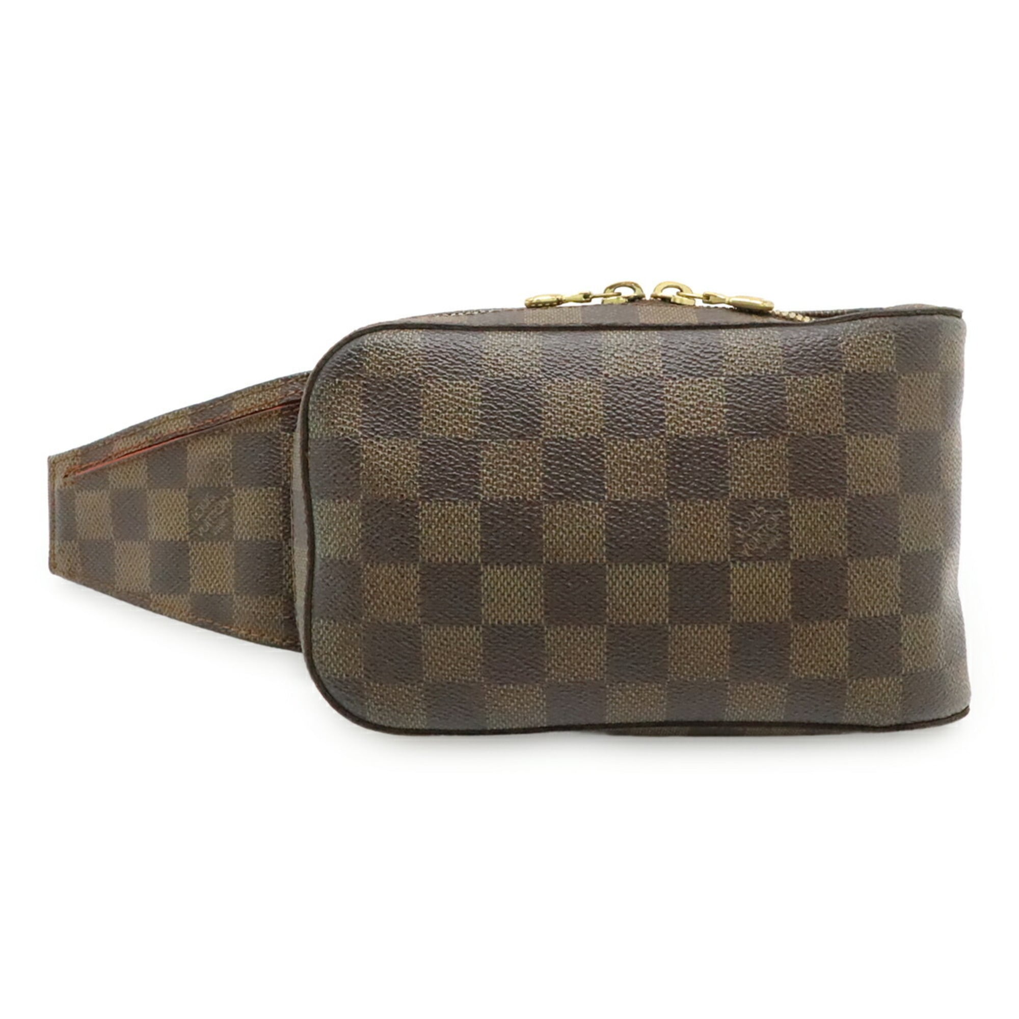 Louis Vuitton Brown Pvc Coated Canvas Damier Canvas Pouch Shoulder Bag Sling Bag (Pre-Owned)