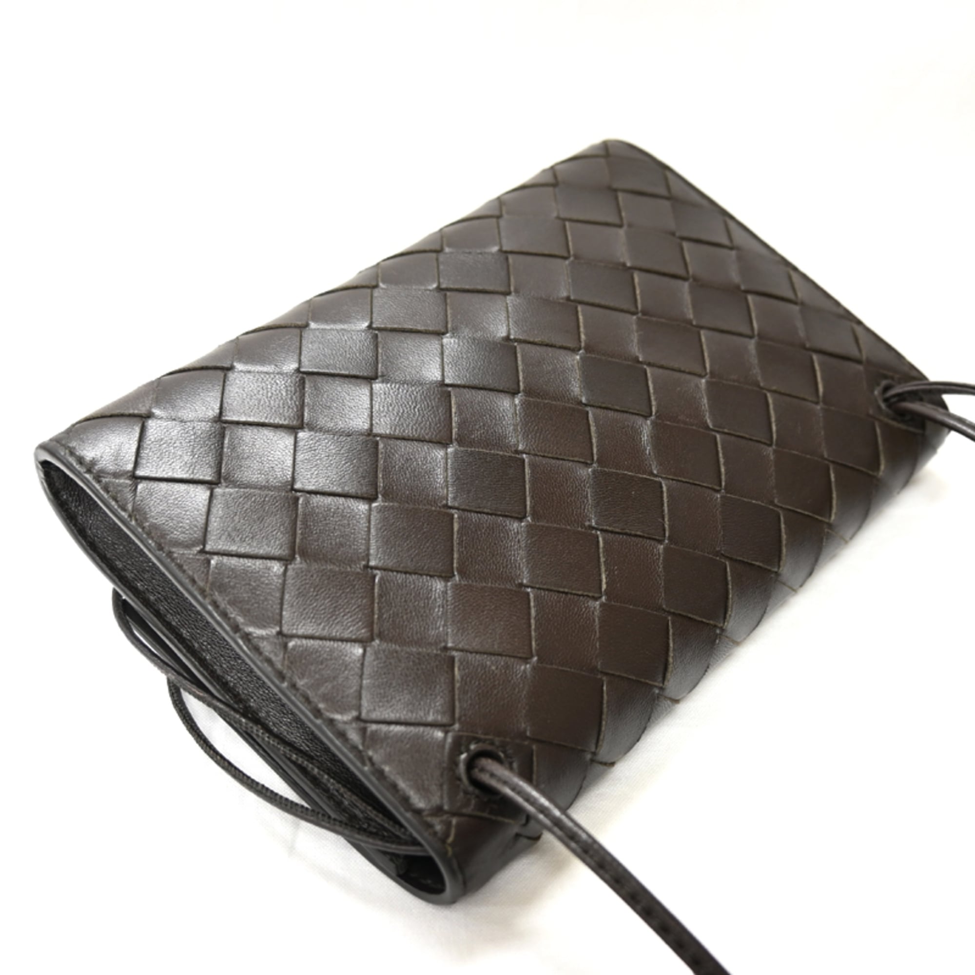 Bottega Veneta Leather Pouch Shoulder Bag (Pre-Owned)