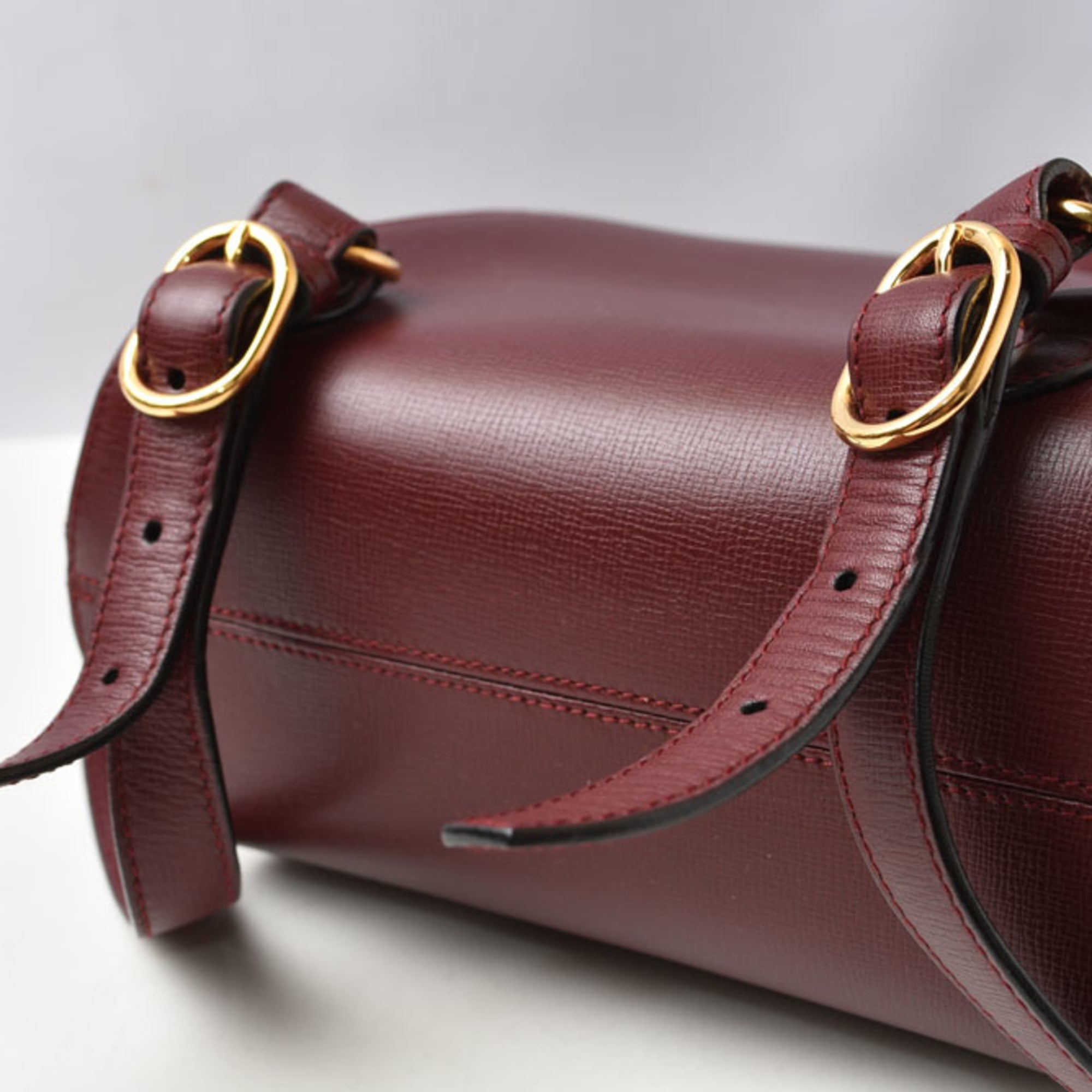 Cartier Bordeaux Leather Backpack (Pre-Owned)
