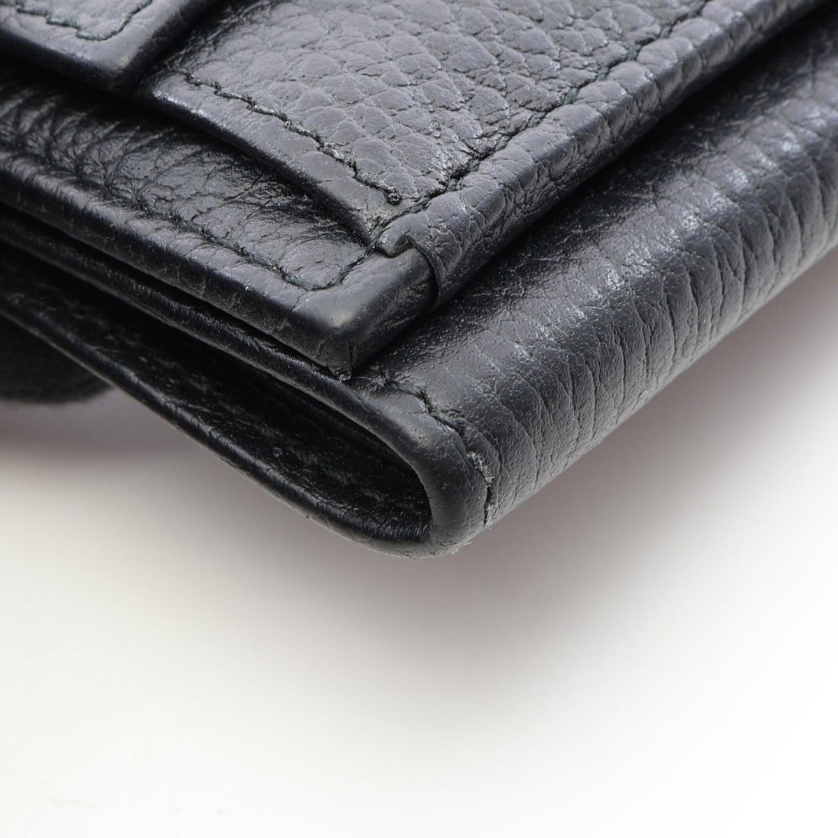Gucci Black Leather Wallet (Tri-Fold) (Pre-Owned)