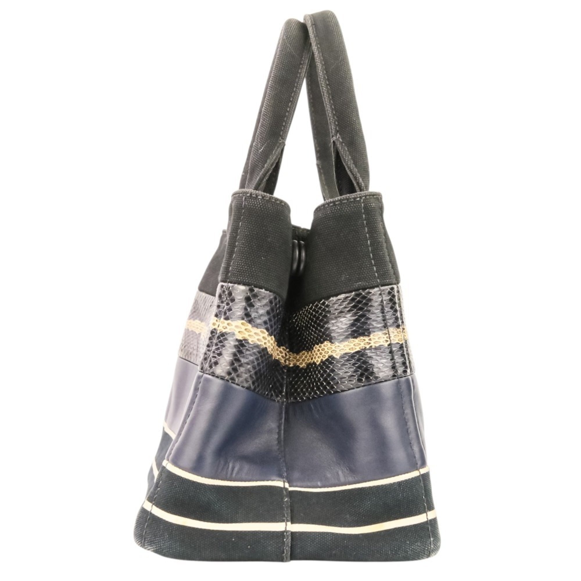 Prada Black Navy Handbag Shoulder Bag (Pre-Owned)