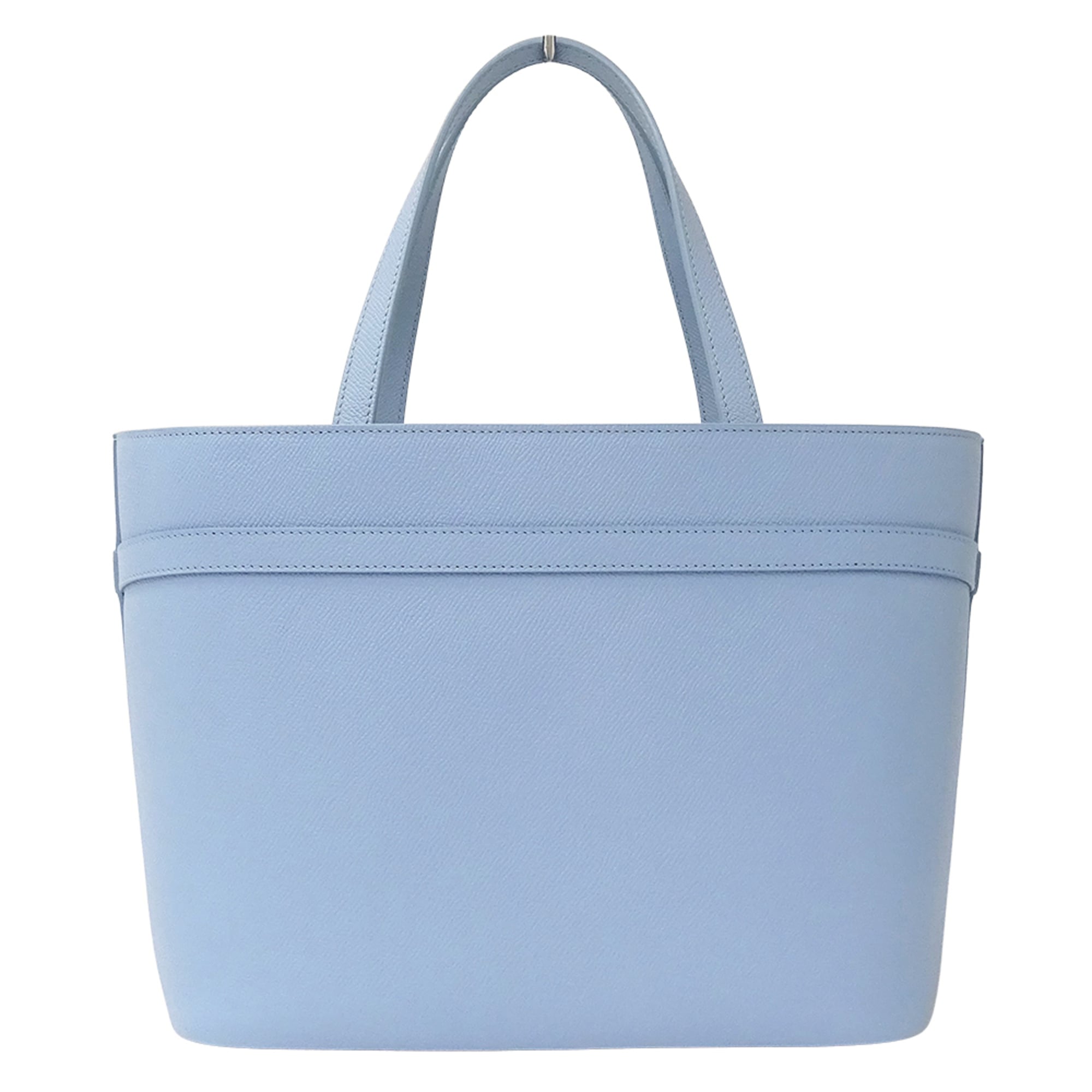 Salvatore Ferragamo Light Blue Leather Handbag Shoulder Bag Tote Bag (Pre-Owned)