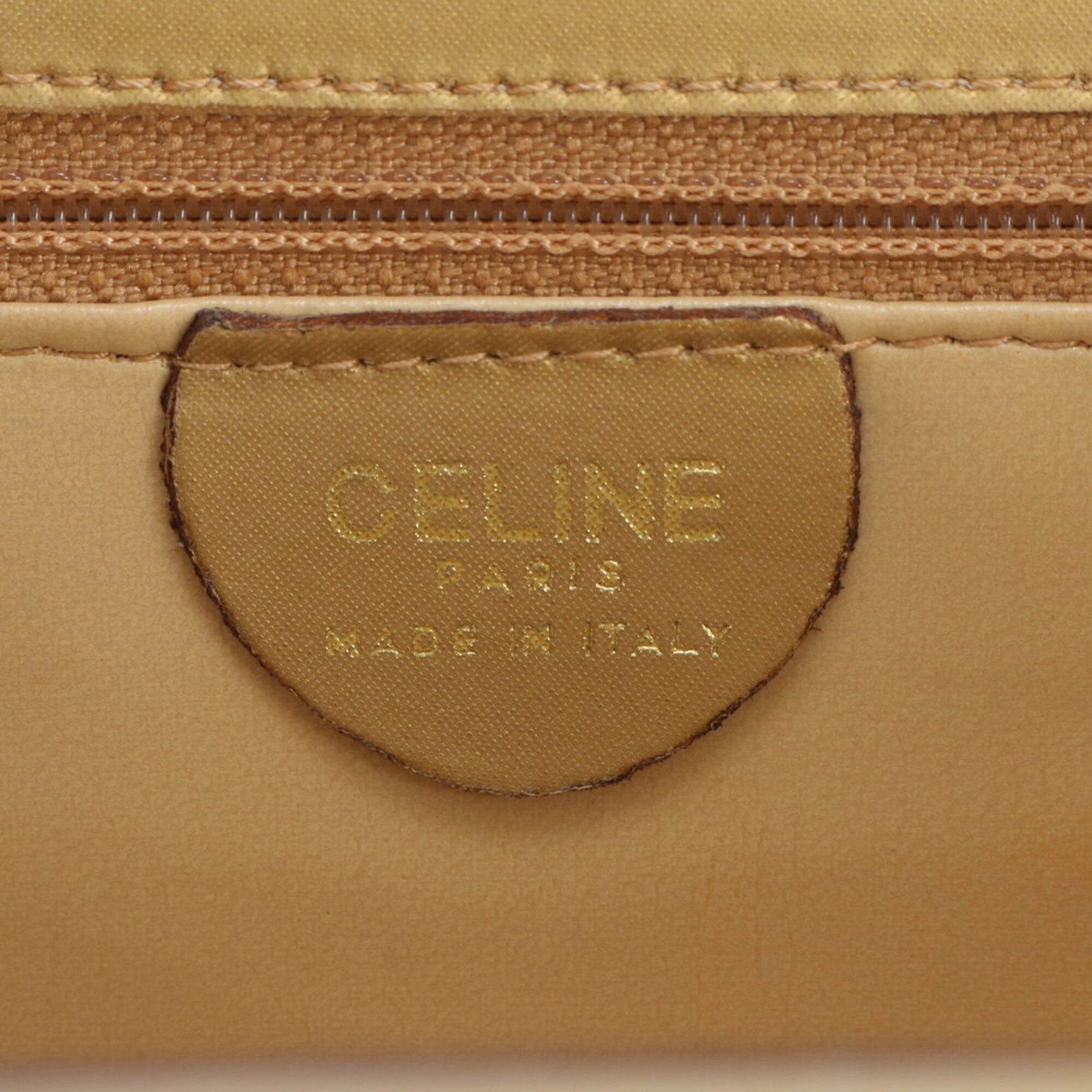 Celine Gold Leather Handbag (Pre-Owned)