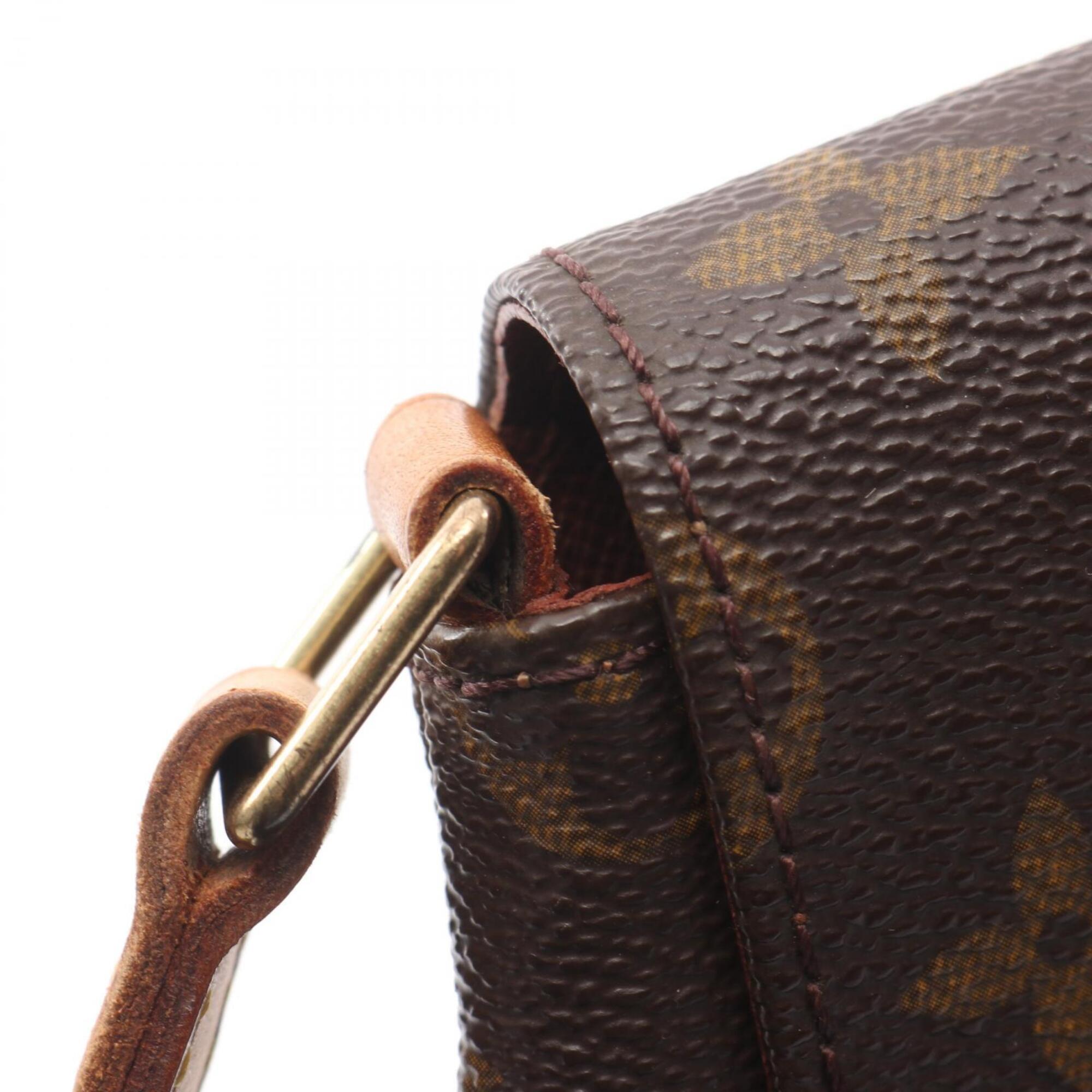 Louis Vuitton Brown Coated Canvas Pvc Monogram Leather Shoulder Bag (Pre-Owned)