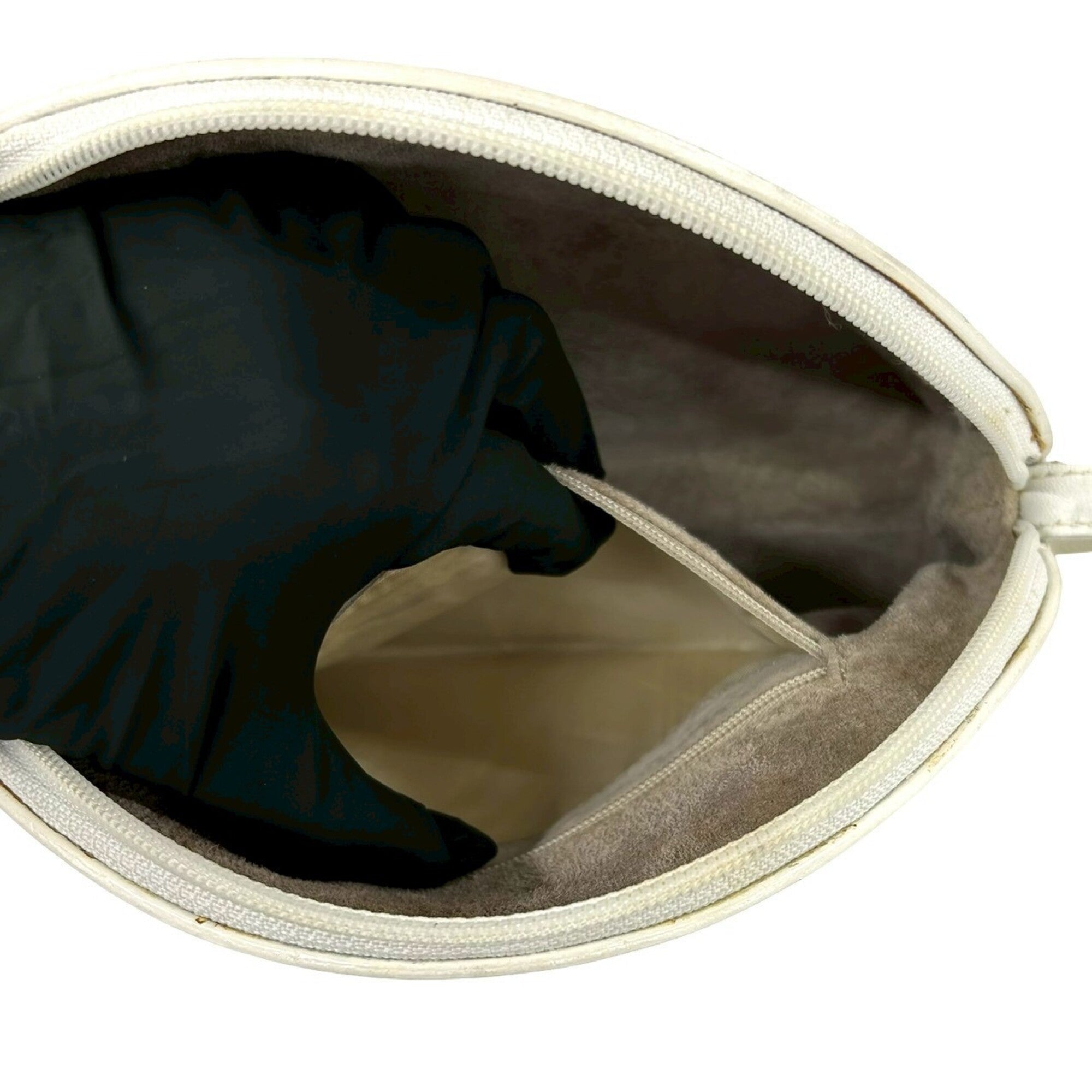 Gucci White Leather Pochette Shoulder Bag (Pre-Owned)