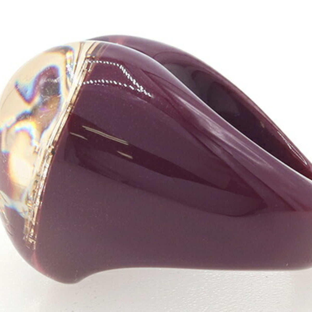 Louis Vuitton Rouge Fauviste Resin Band Ring (Pre-Owned)