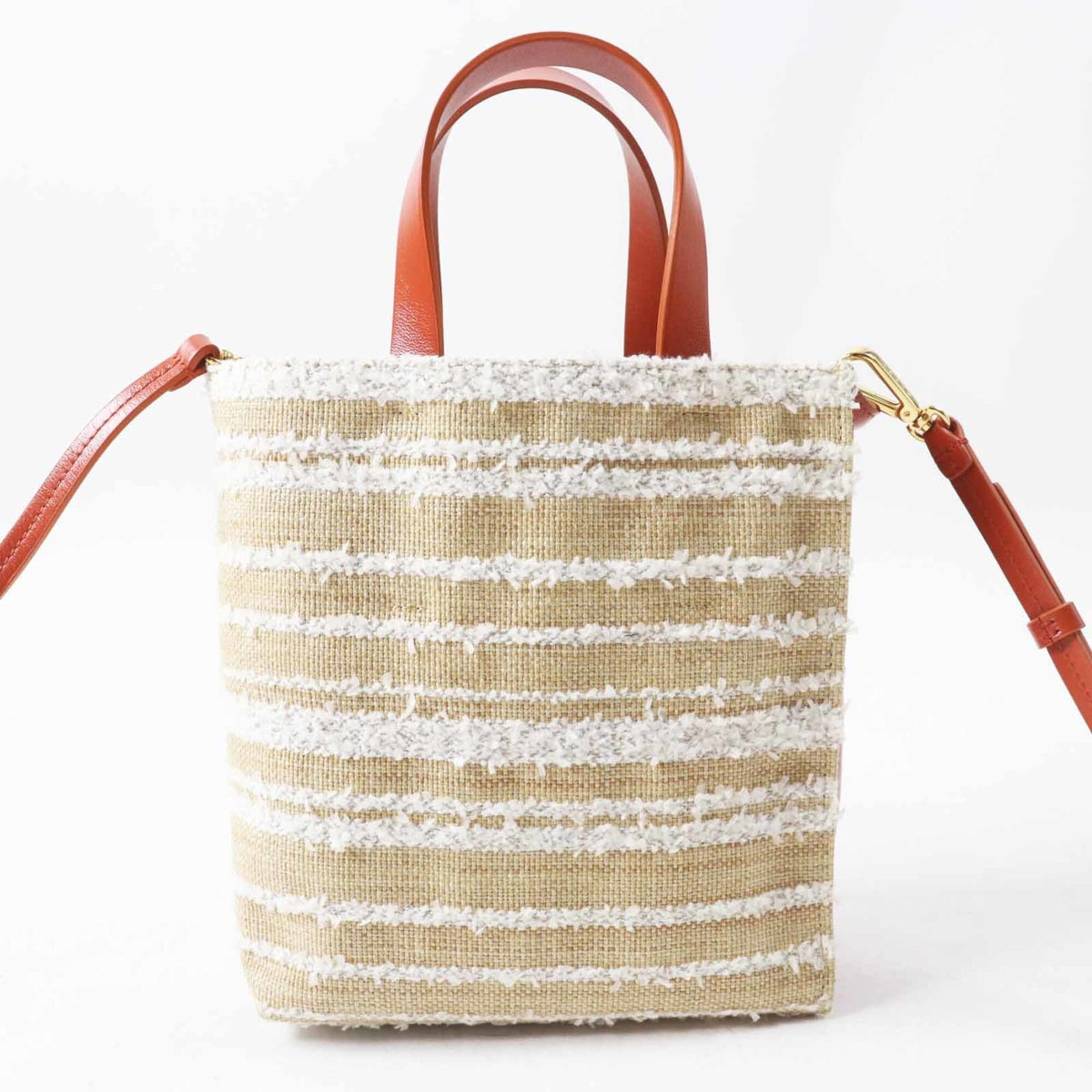 Marni Multi-Color Canvas Leather Shoulder Bag (Pre-Owned)
