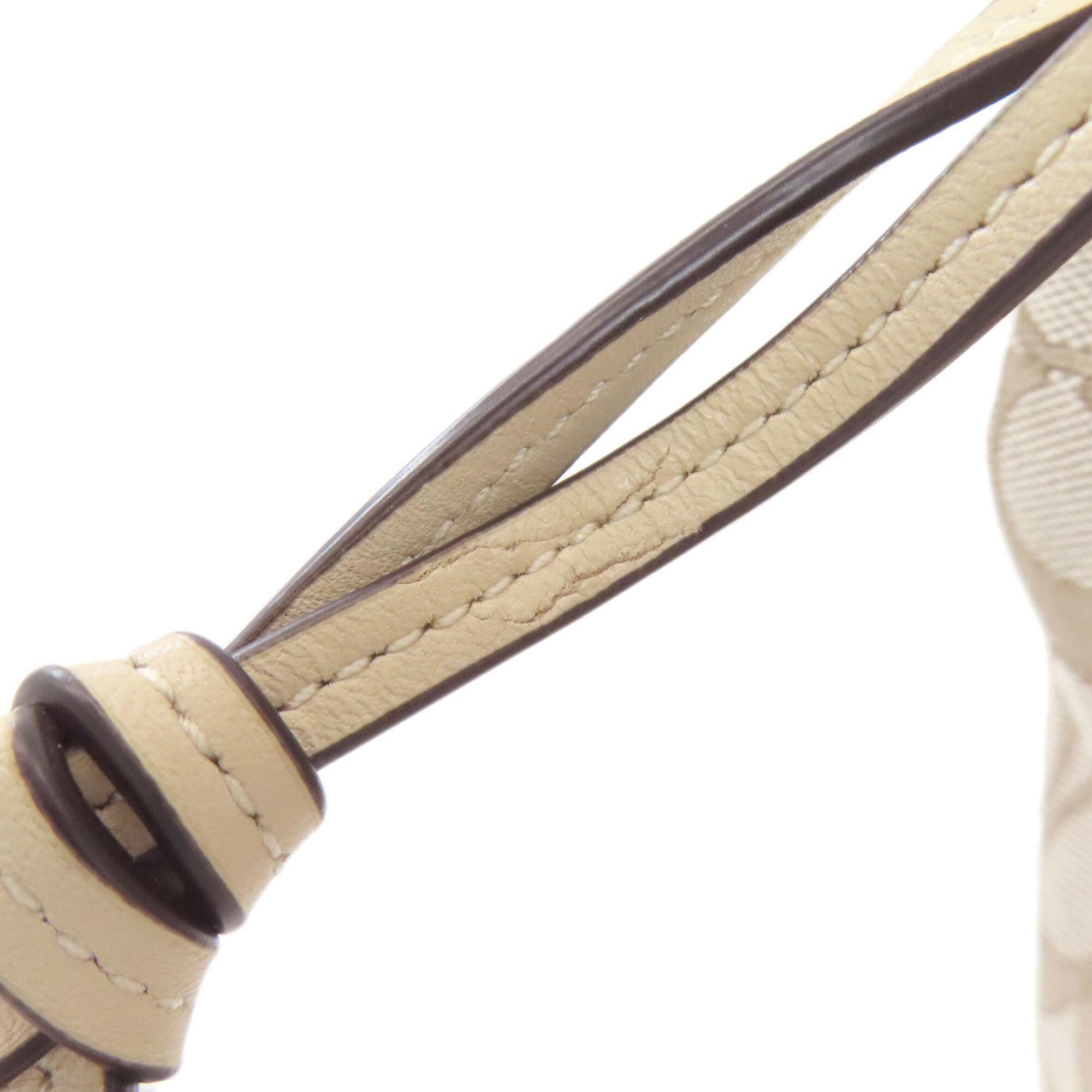 Coach Beige Canvas Handbag (Pre-Owned)