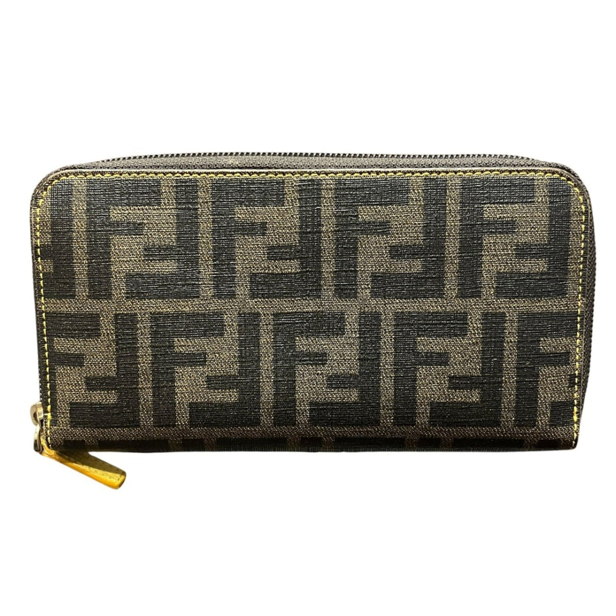 Fendi Zucca Brown Pvc Long Wallet (Bi-Fold) (Pre-Owned)
