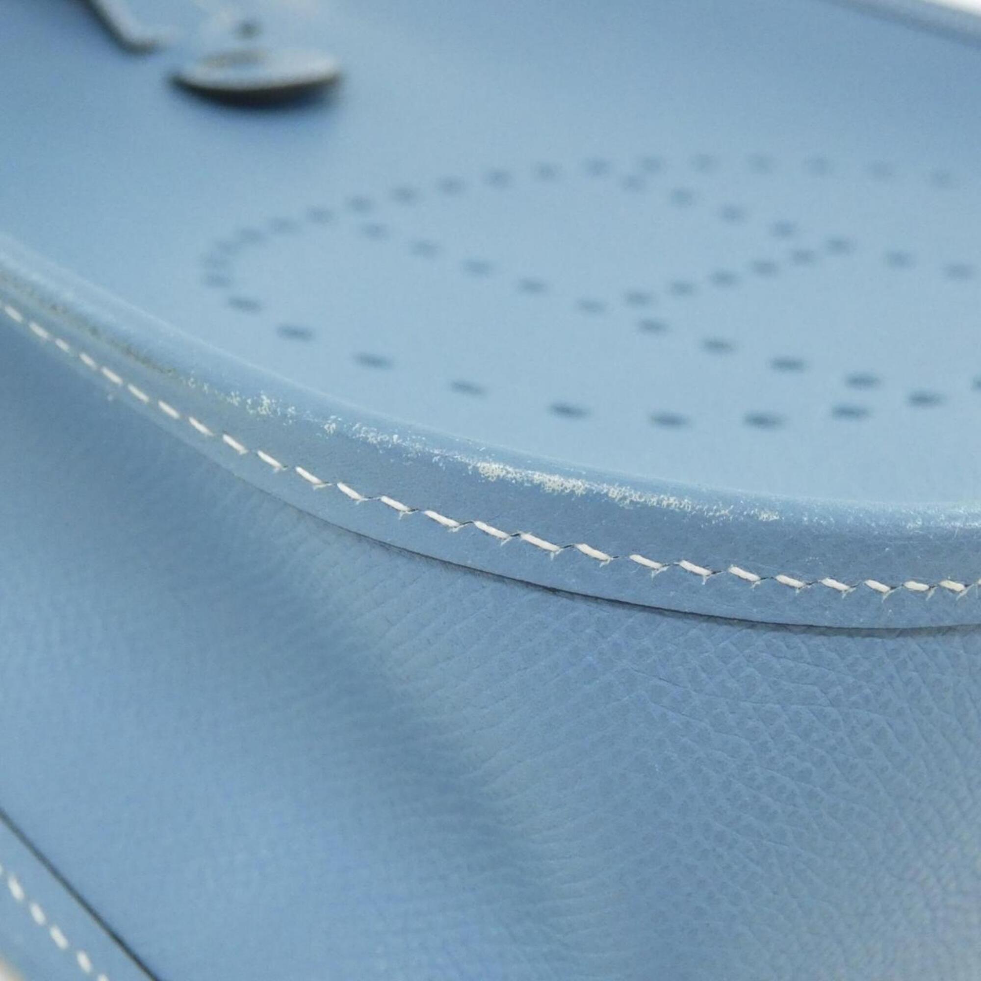 Hermes Blue Jean Epsom Leather Shoulder Bag (Pre-Owned)