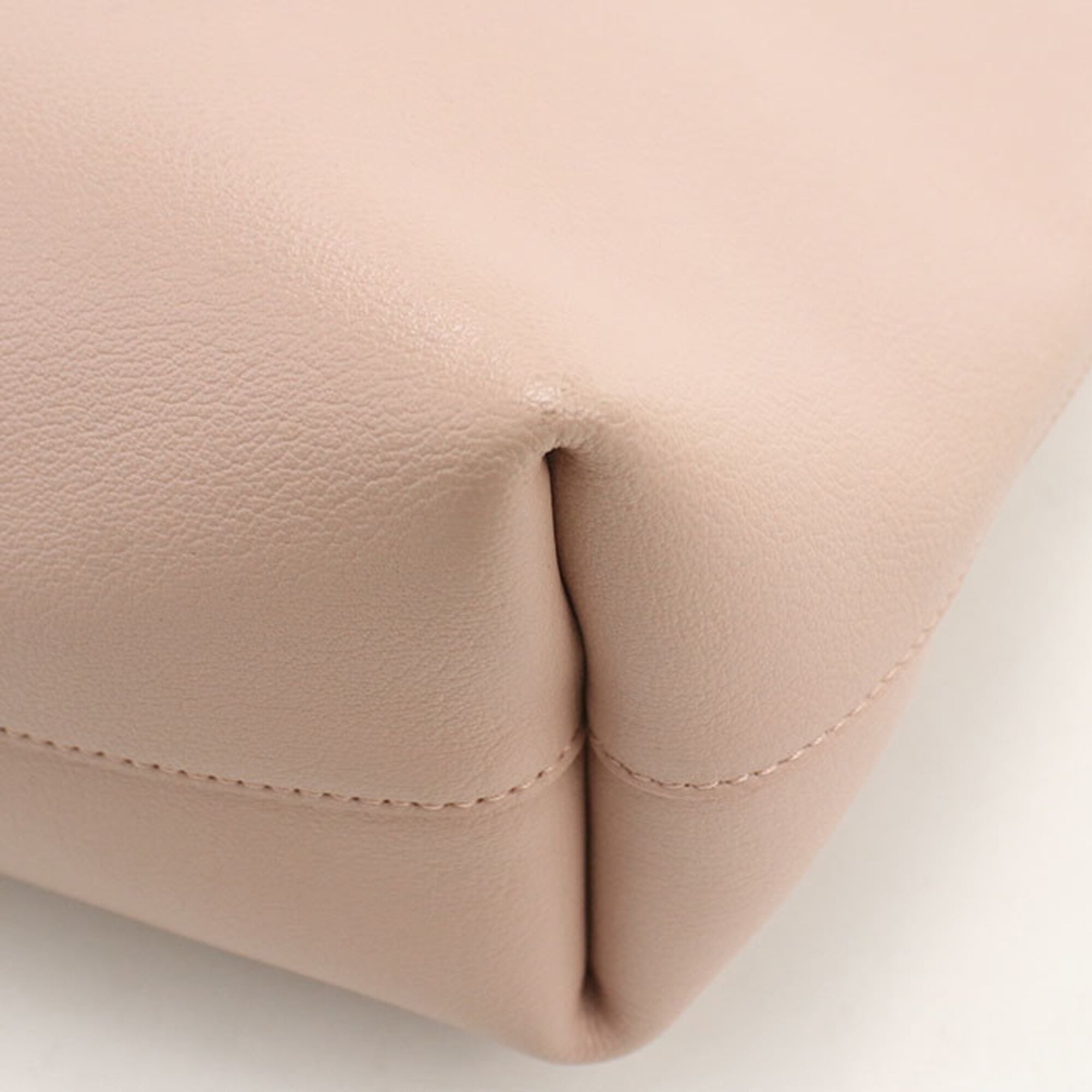 Saint Laurent Pink Leather Pouch Tote Bag (Pre-Owned)