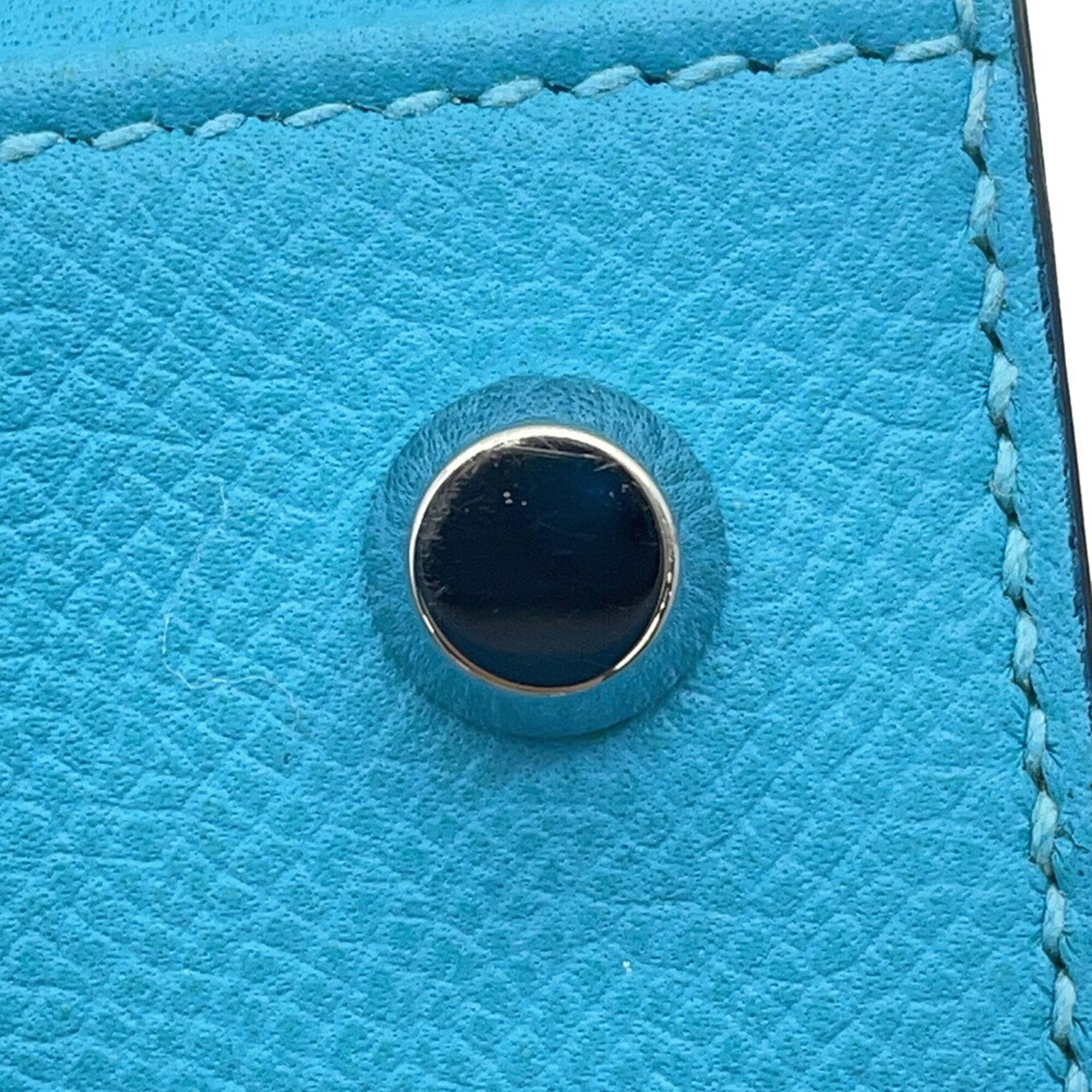 Hermes Blue Epsom Leather Handbag (Pre-Owned)